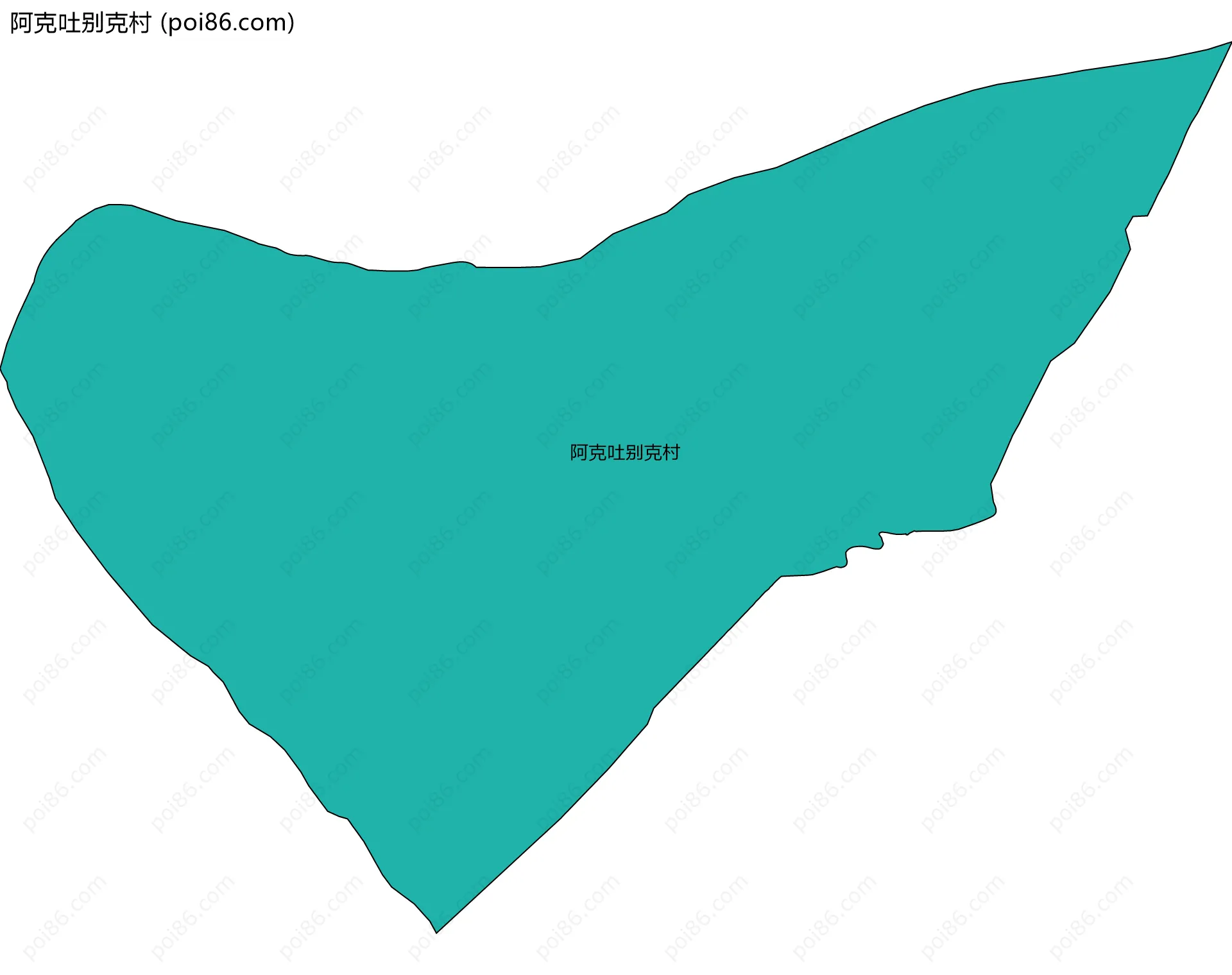 阿克吐别克村边界地图