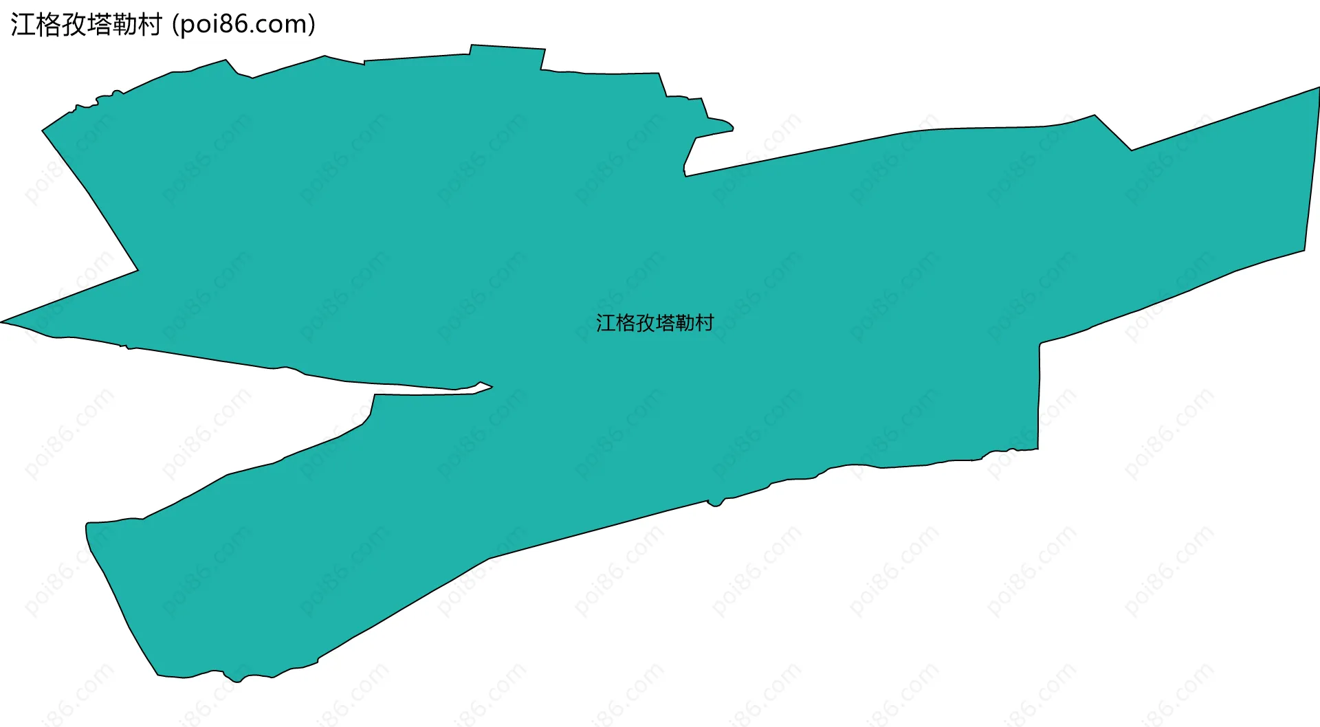 江格孜塔勒村边界地图