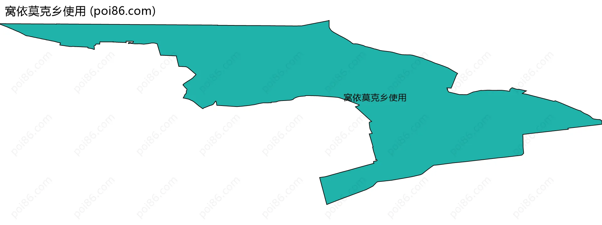 窝依莫克乡使用边界地图