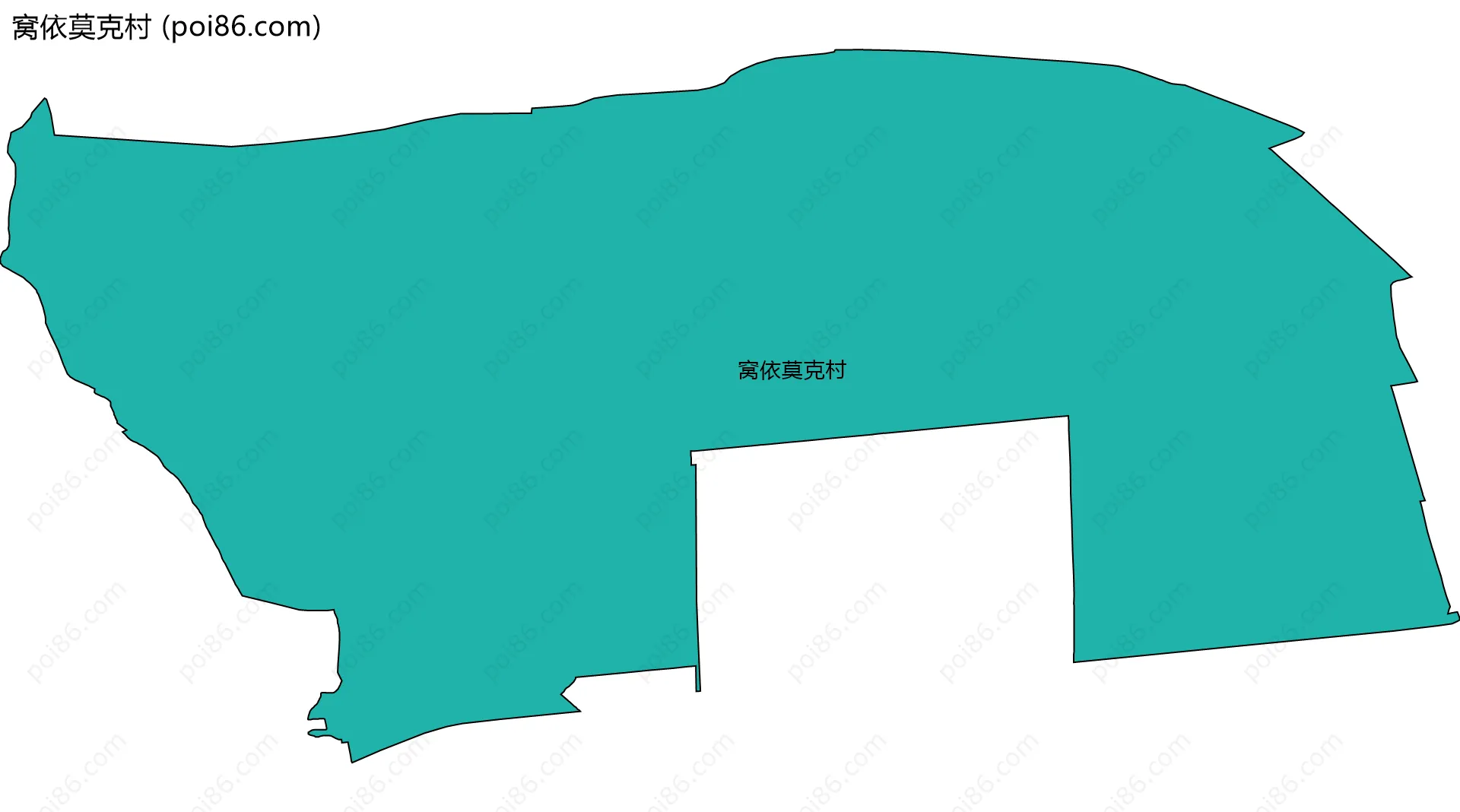 窝依莫克村边界地图