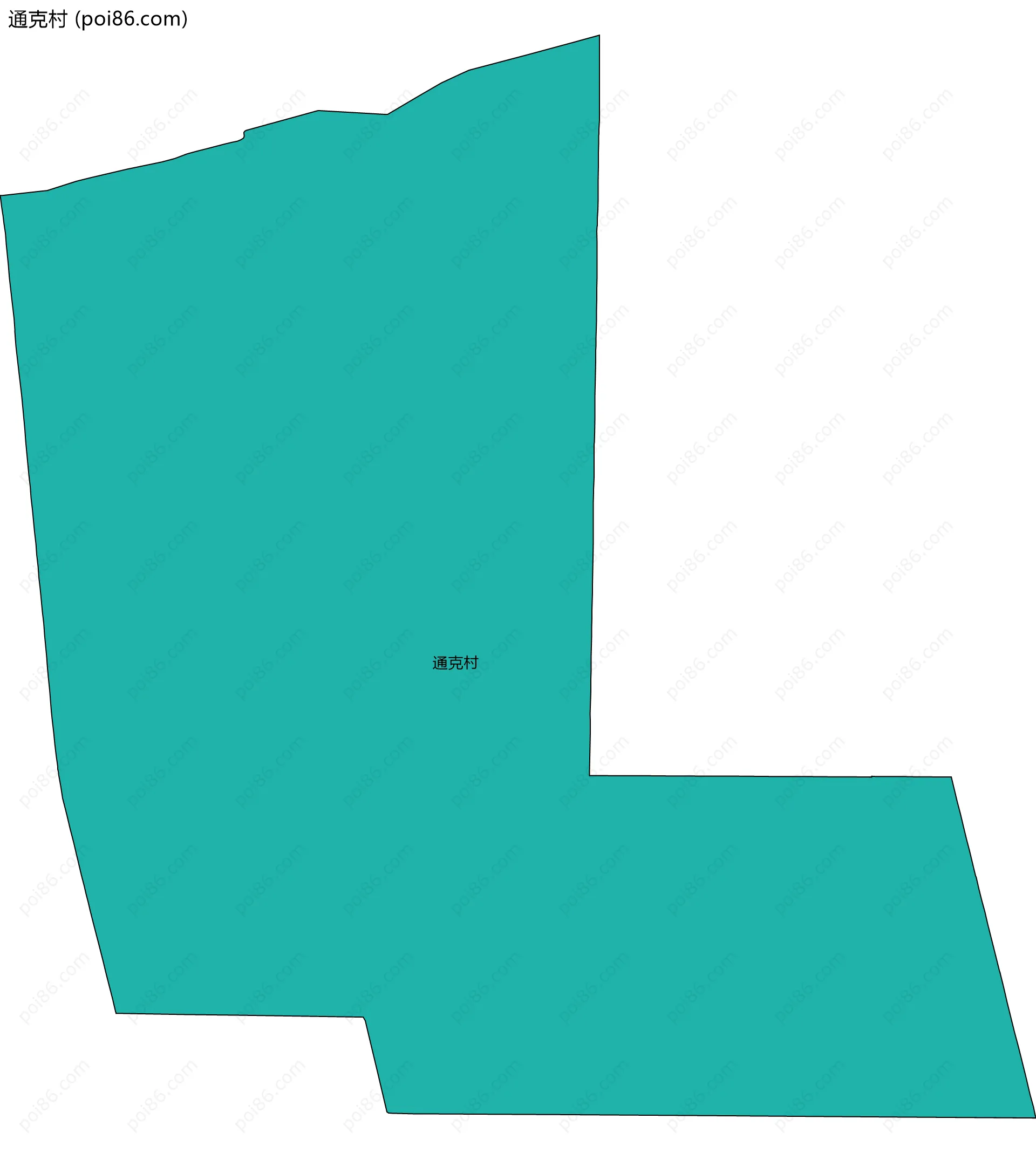 通克村边界地图