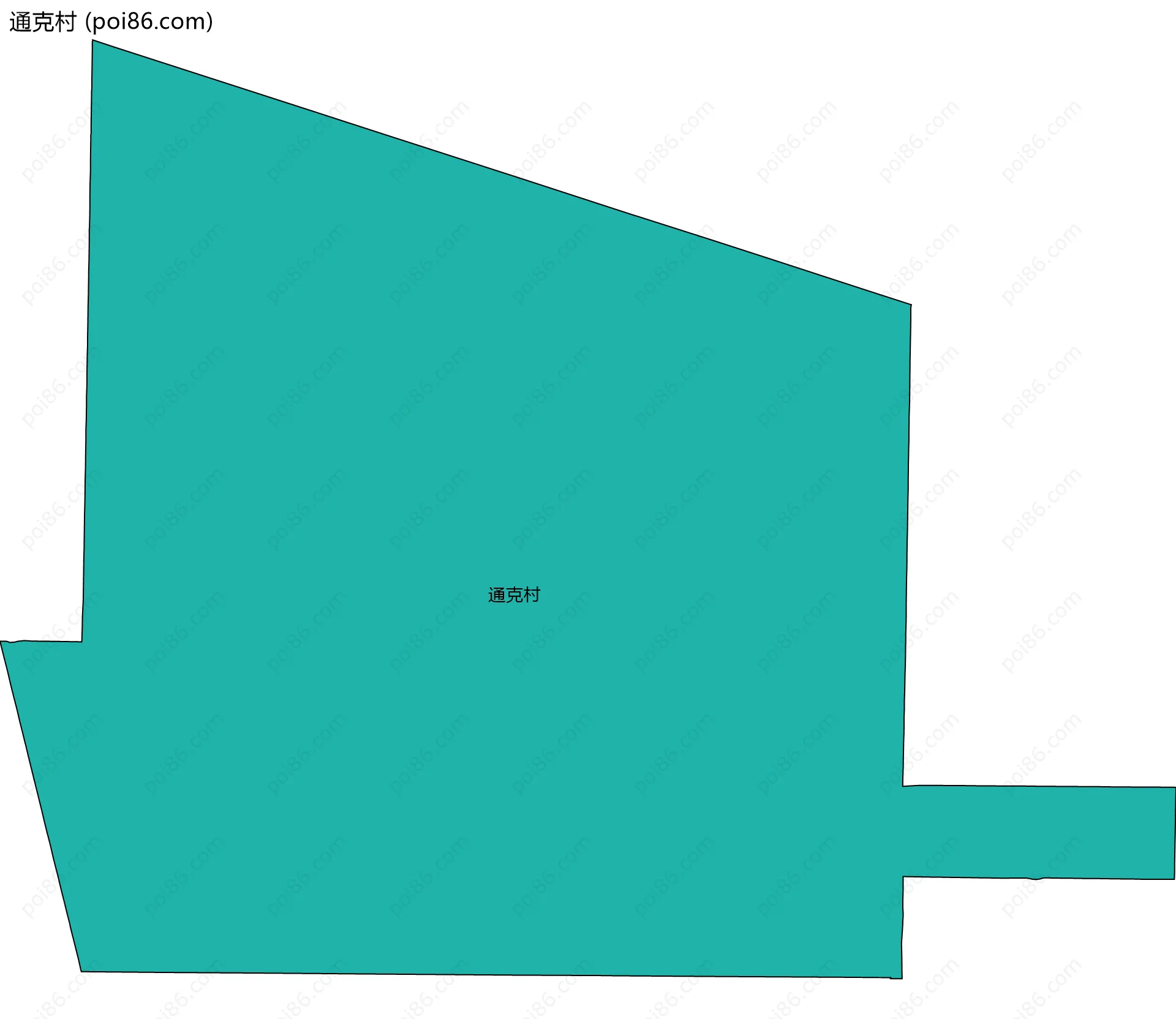 通克村边界地图