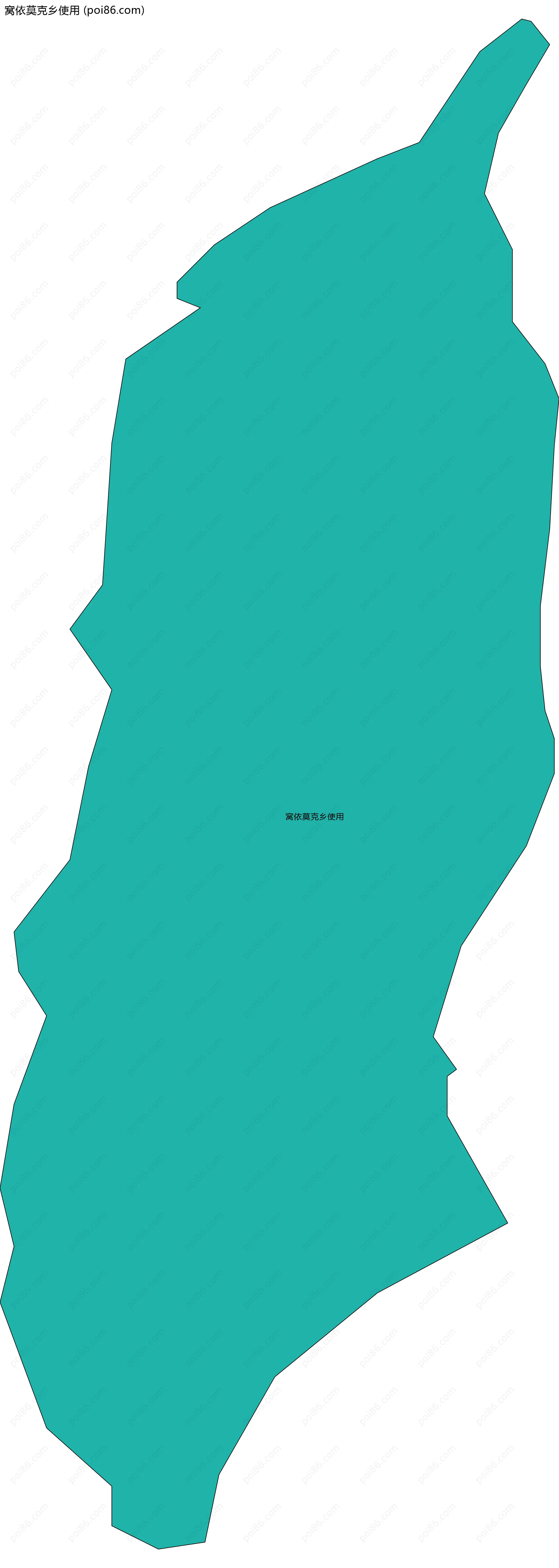 窝依莫克乡使用边界地图