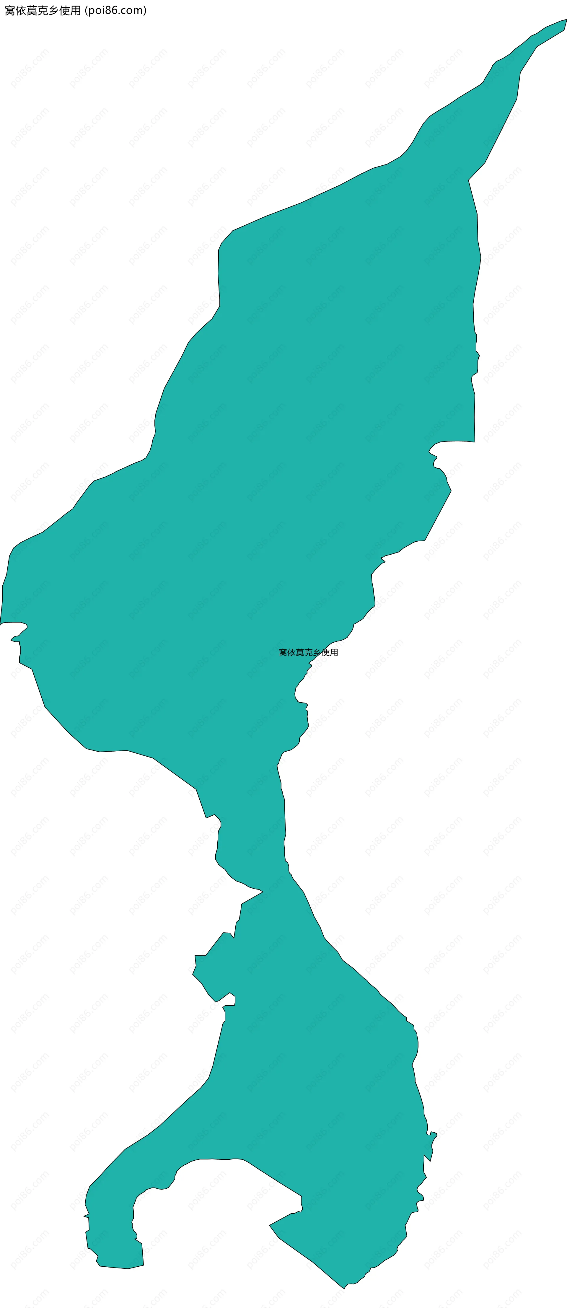 窝依莫克乡使用边界地图