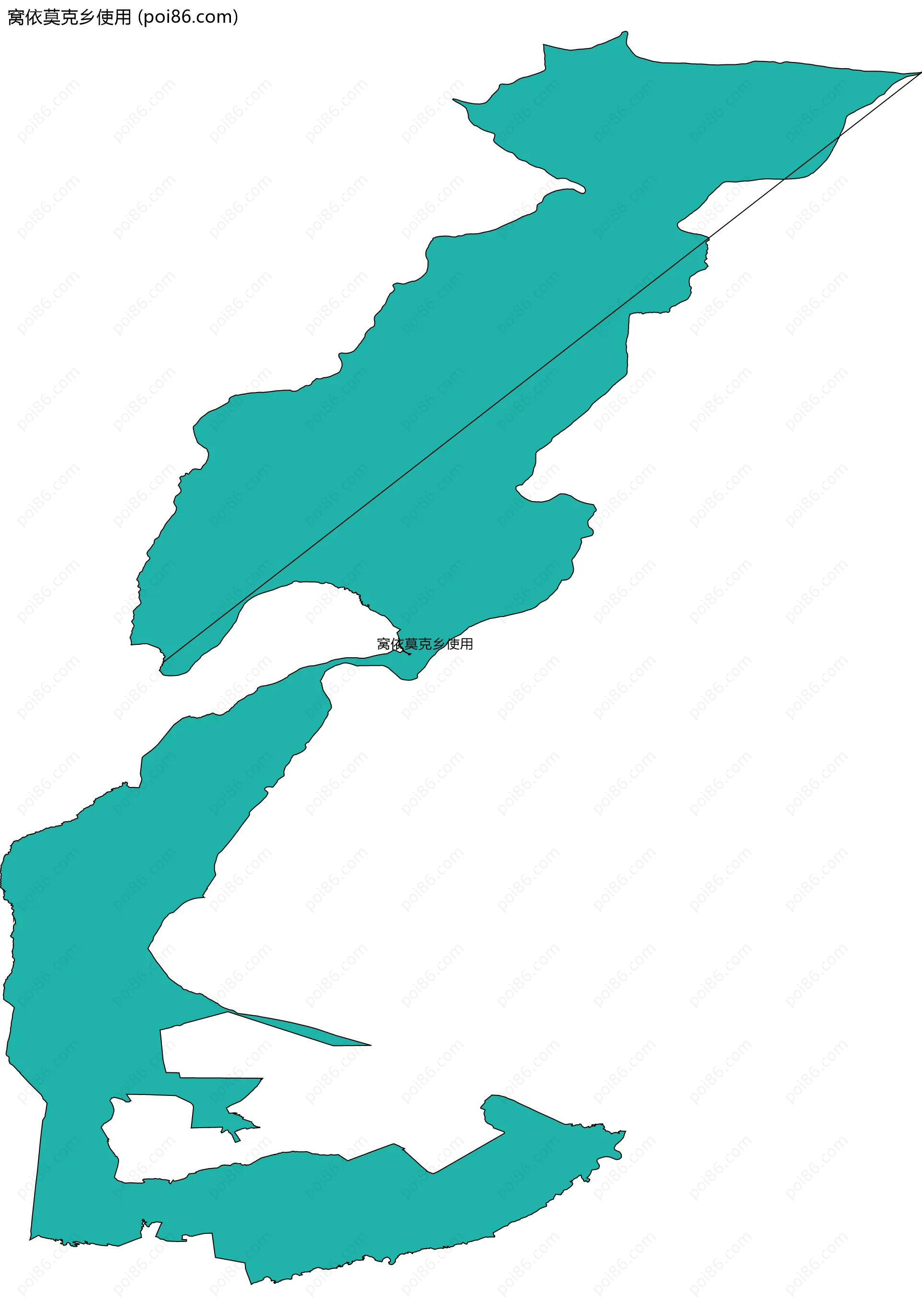 窝依莫克乡使用边界地图