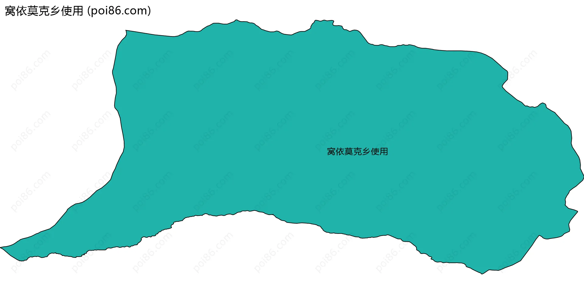 窝依莫克乡使用边界地图