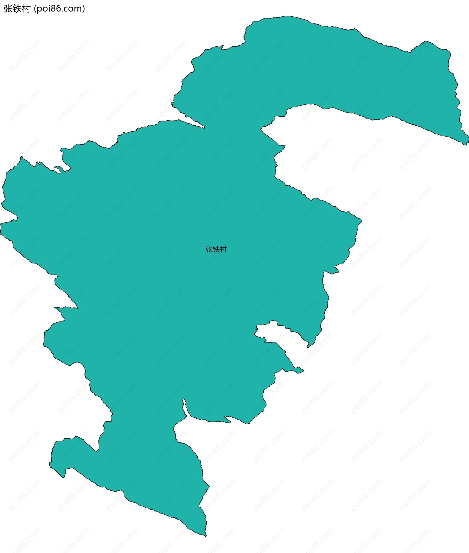 张铁村边界地图