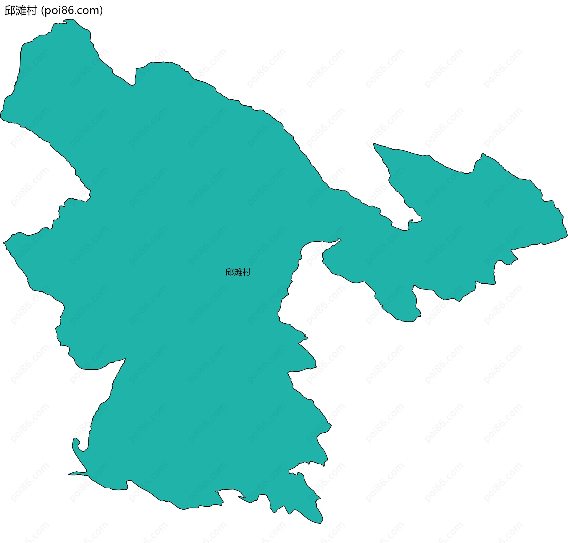 邱滩村边界地图