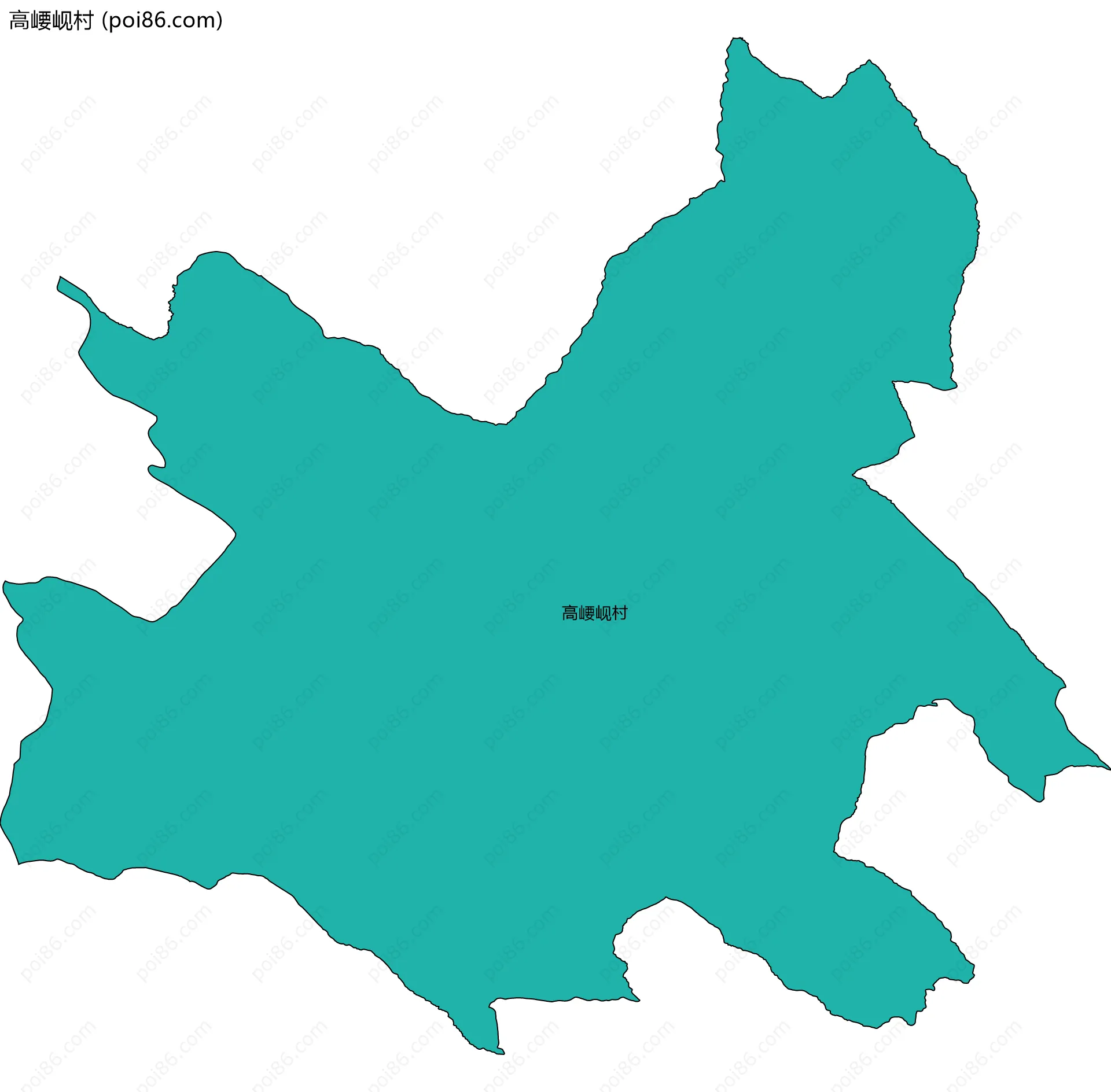 高崾岘村边界地图