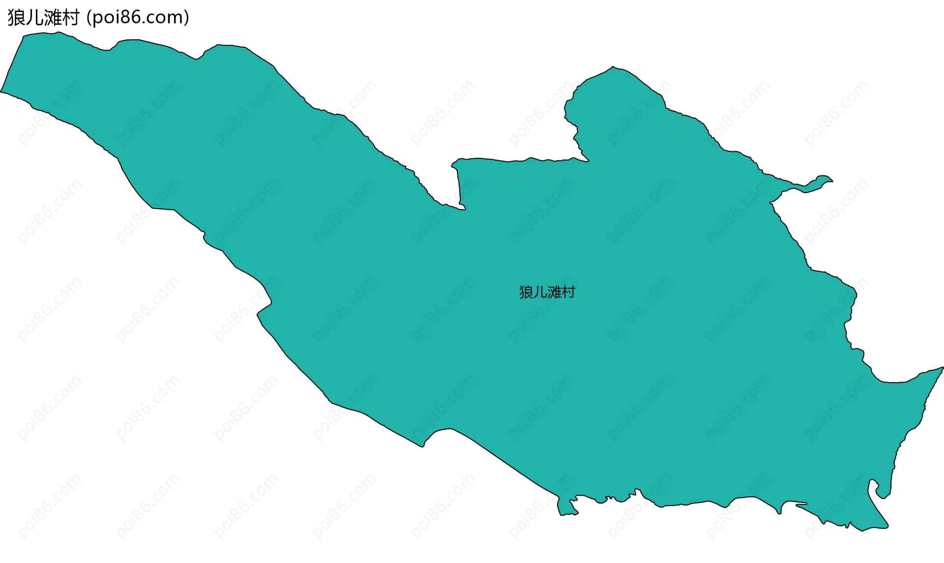 狼儿滩村边界地图