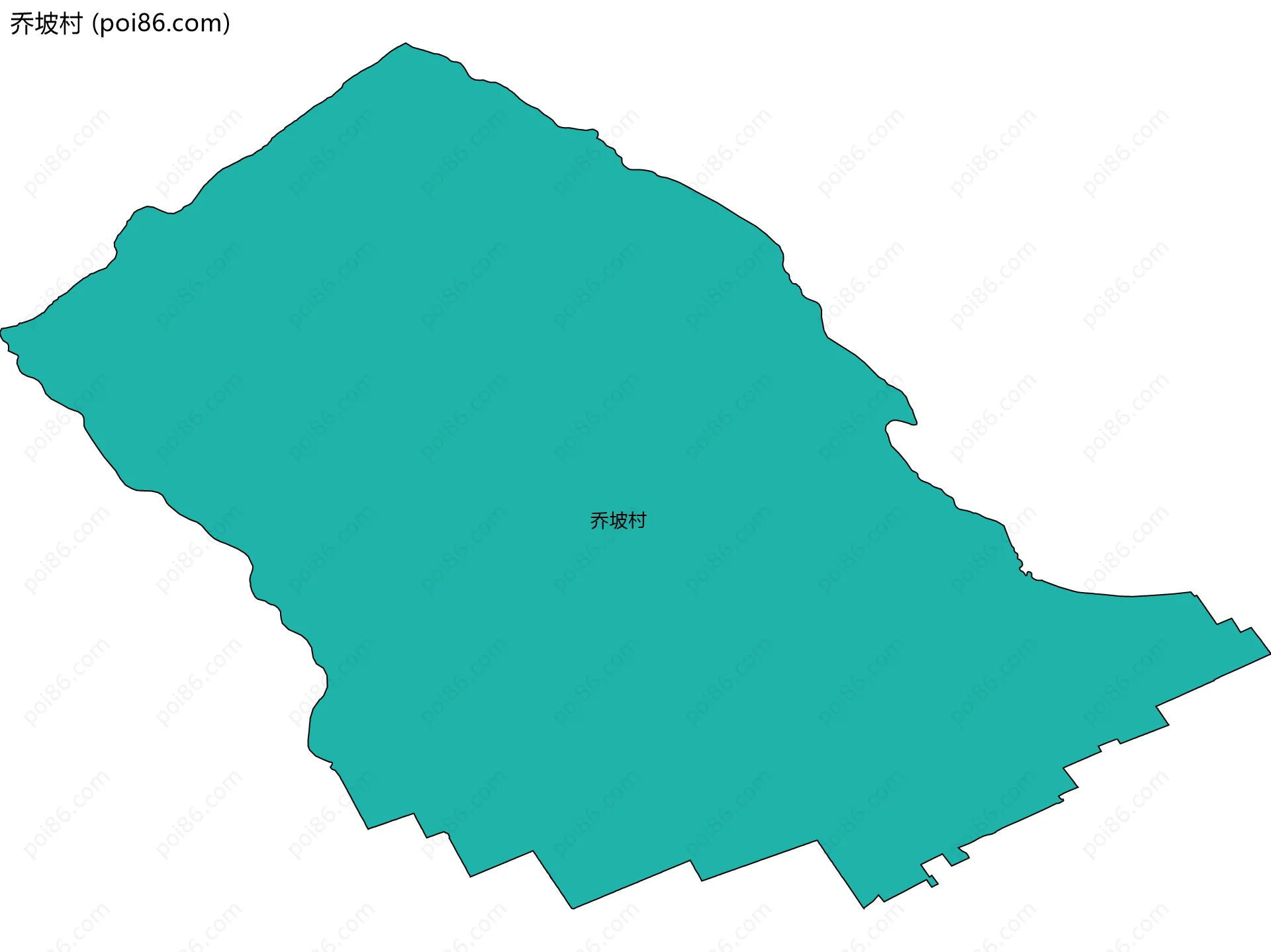 乔坡村边界地图