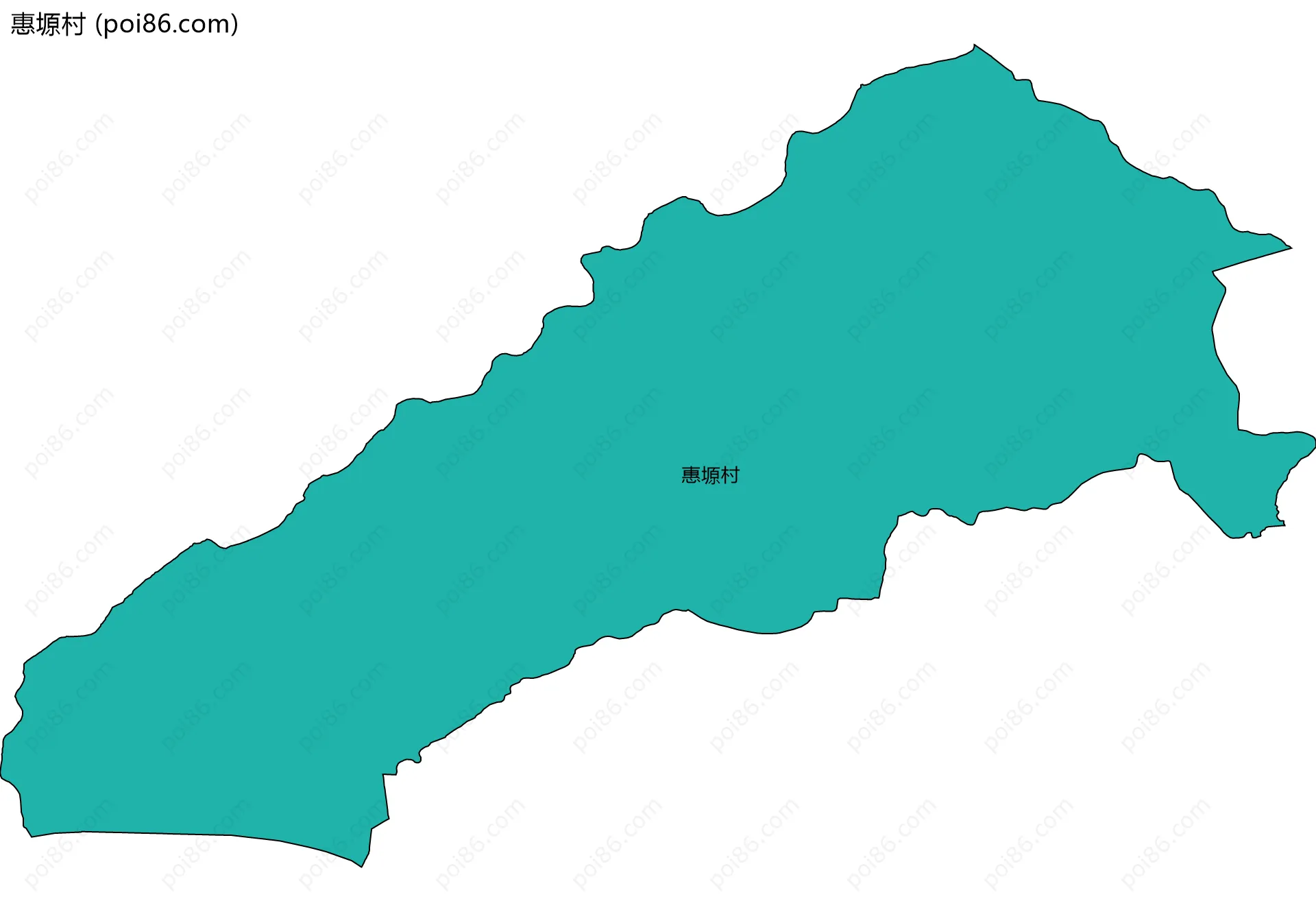 惠塬村边界地图