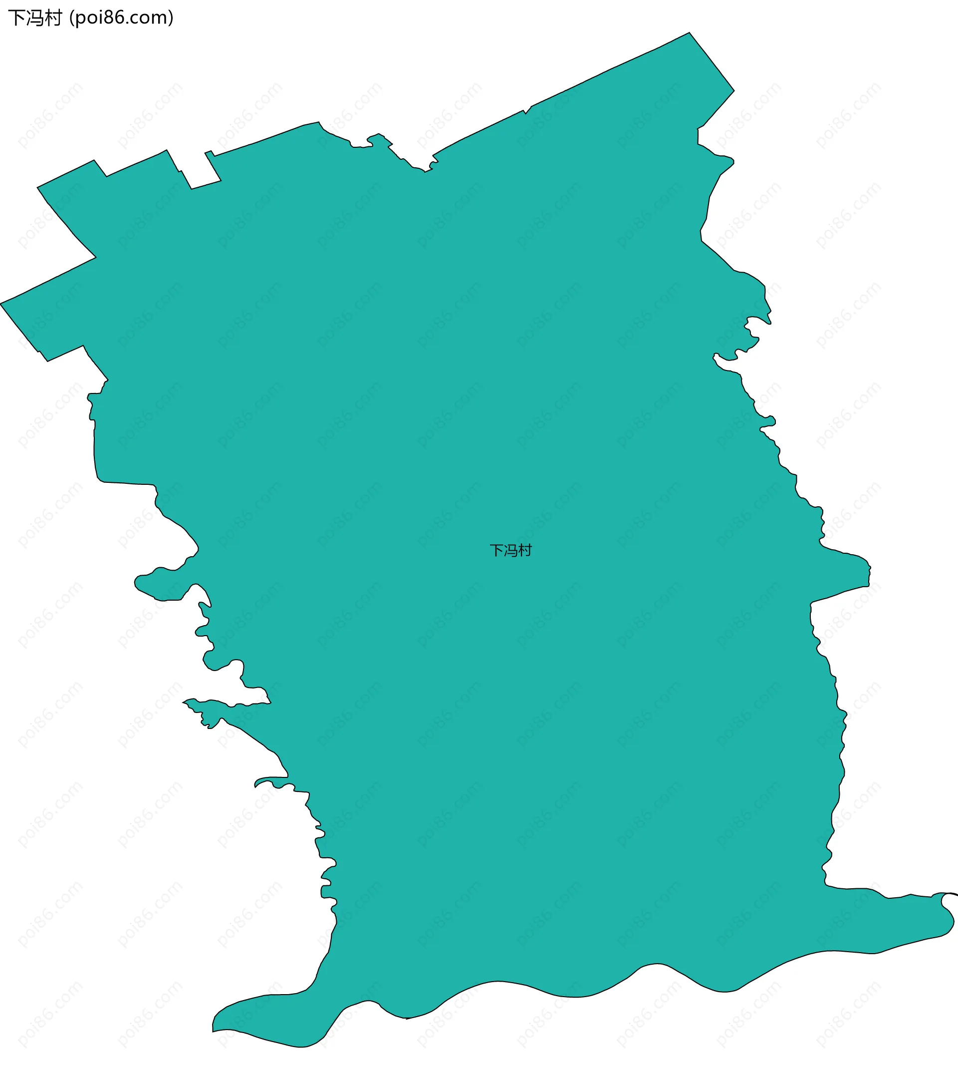 下冯村边界地图