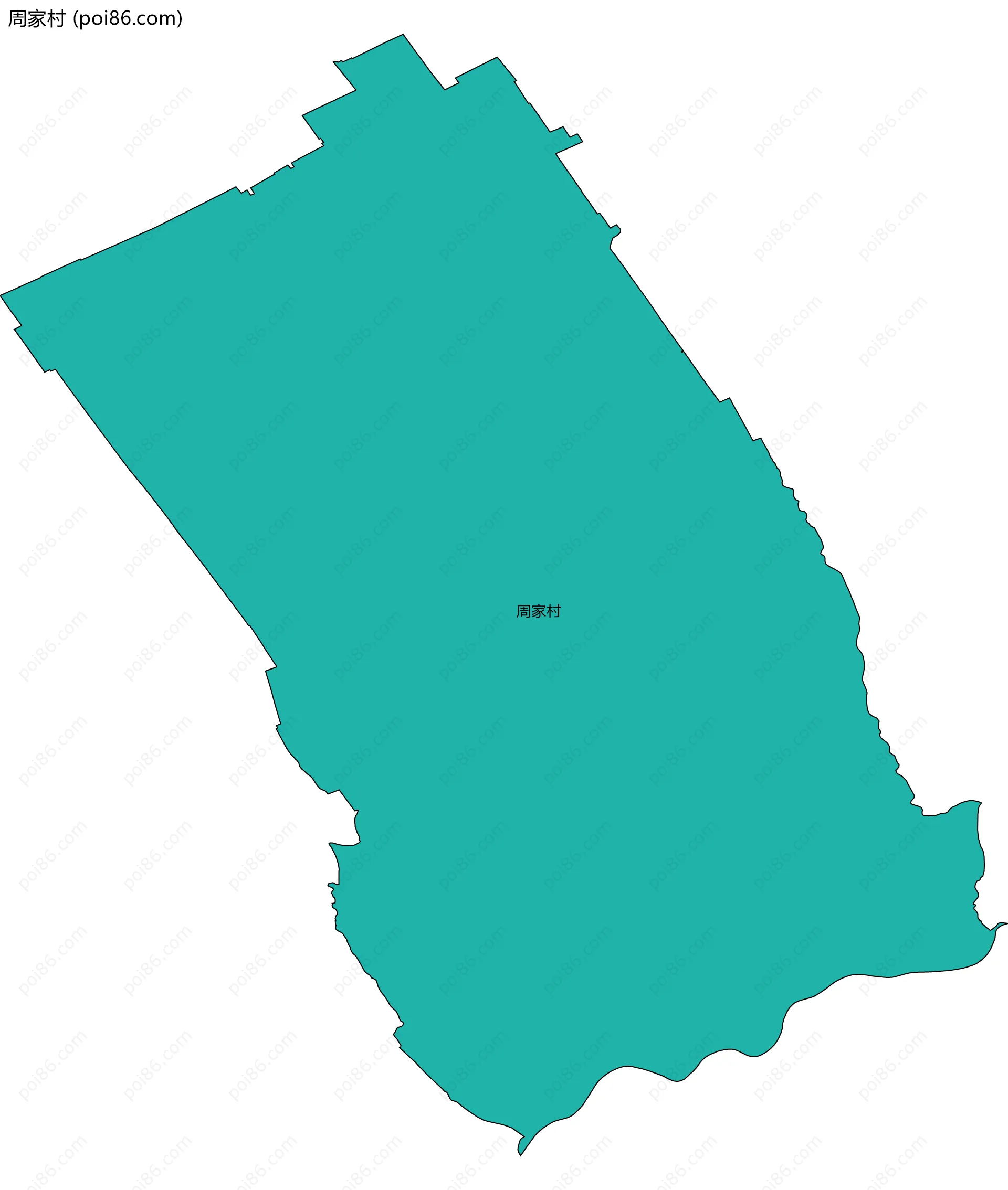 周家村边界地图