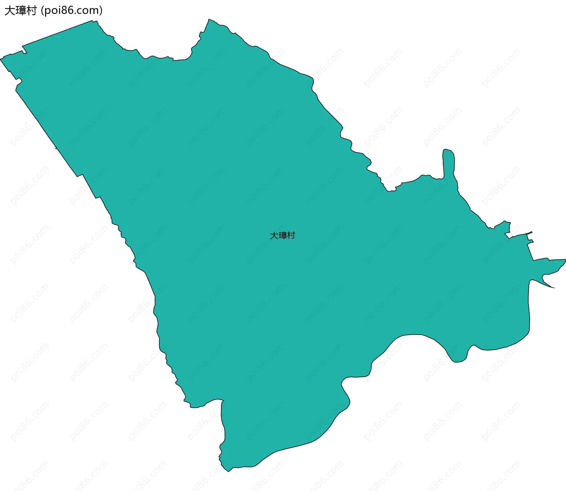 大璋村边界地图