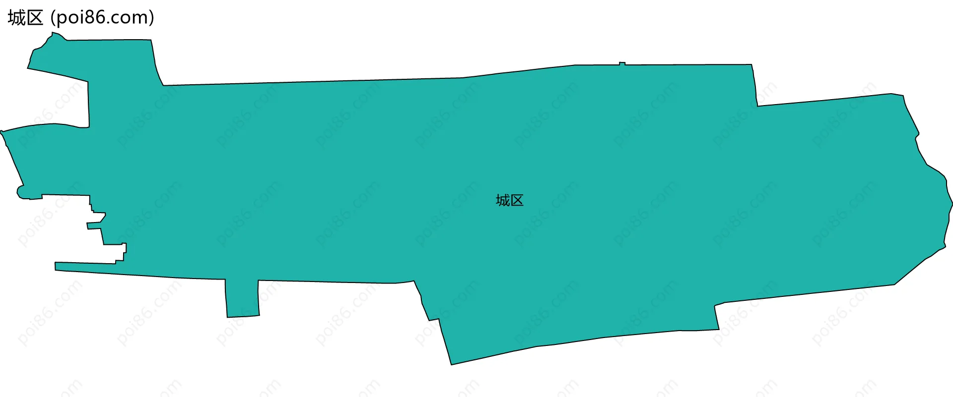 城区边界地图