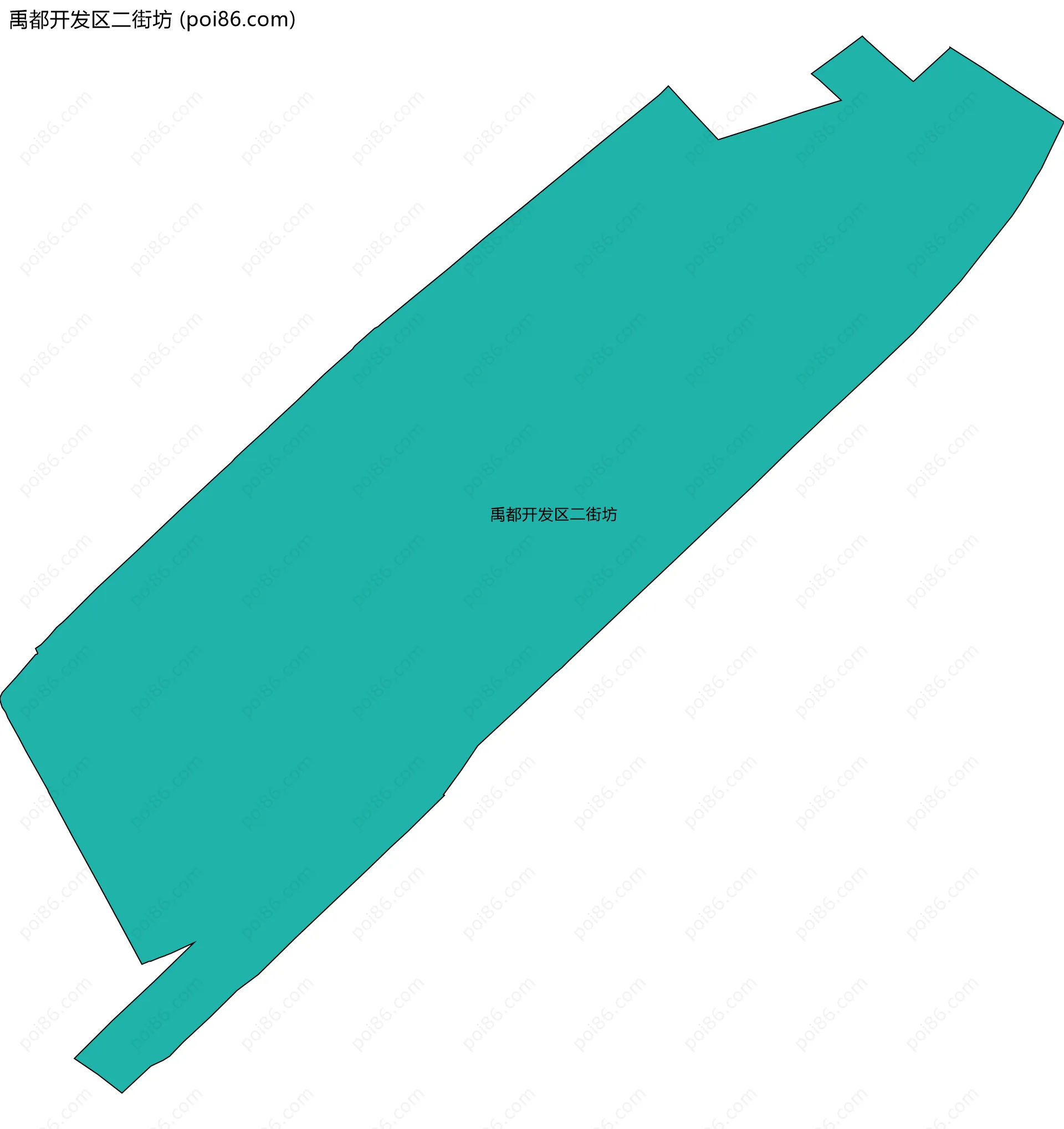 禹都开发区二街坊边界地图