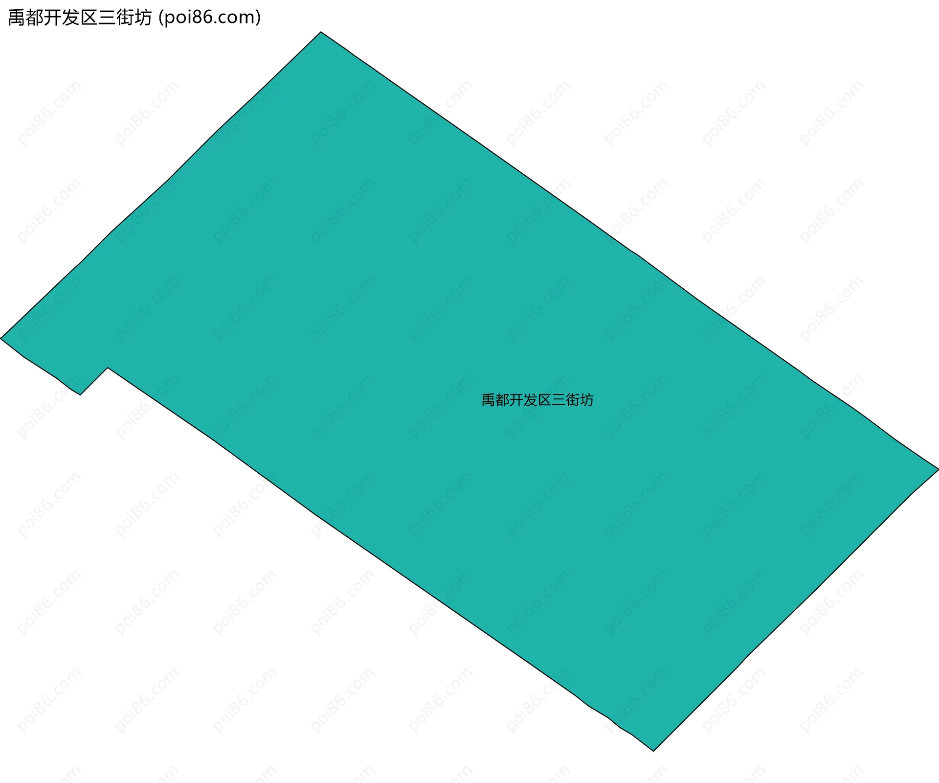 禹都开发区三街坊边界地图