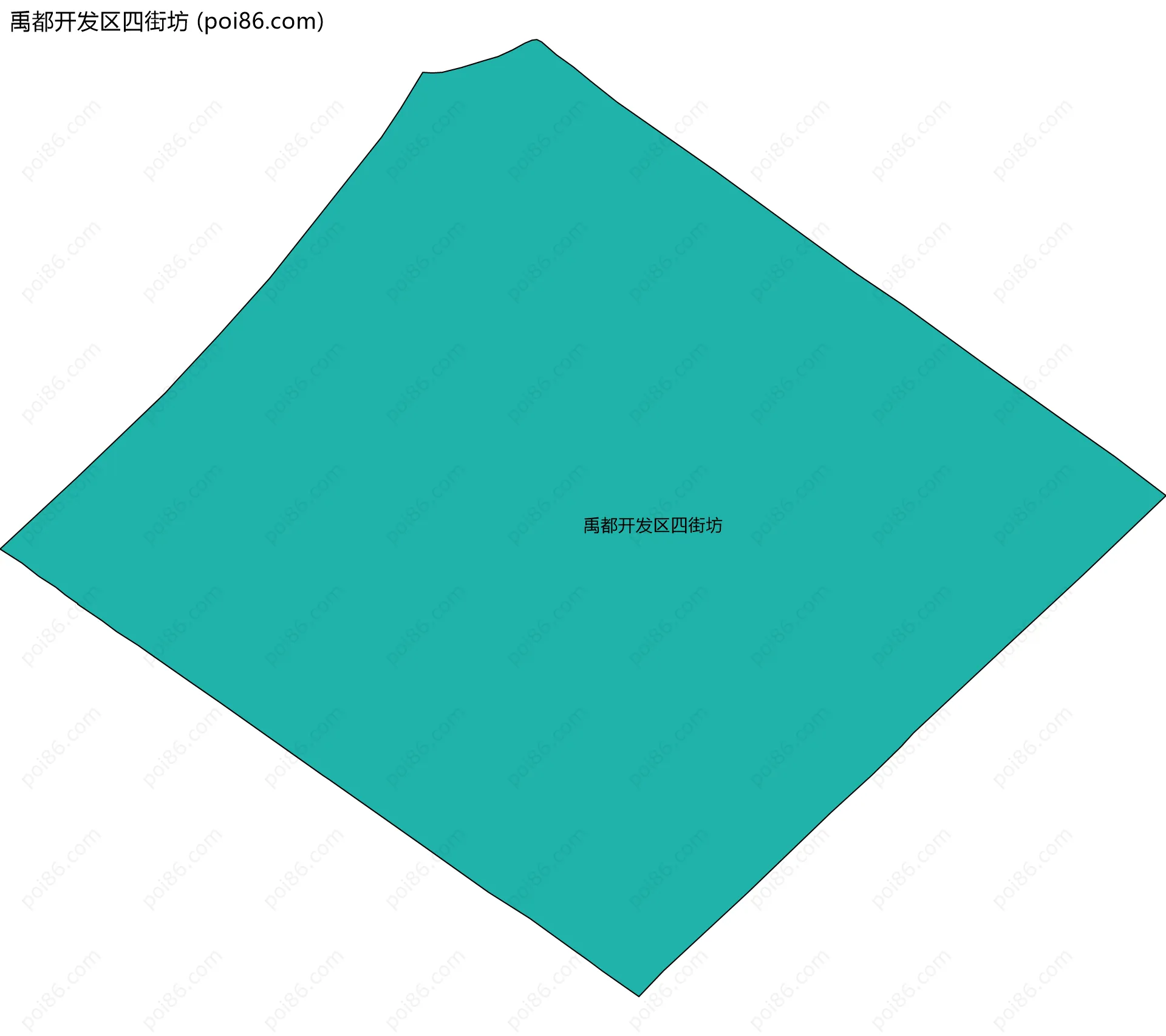 禹都开发区四街坊边界地图