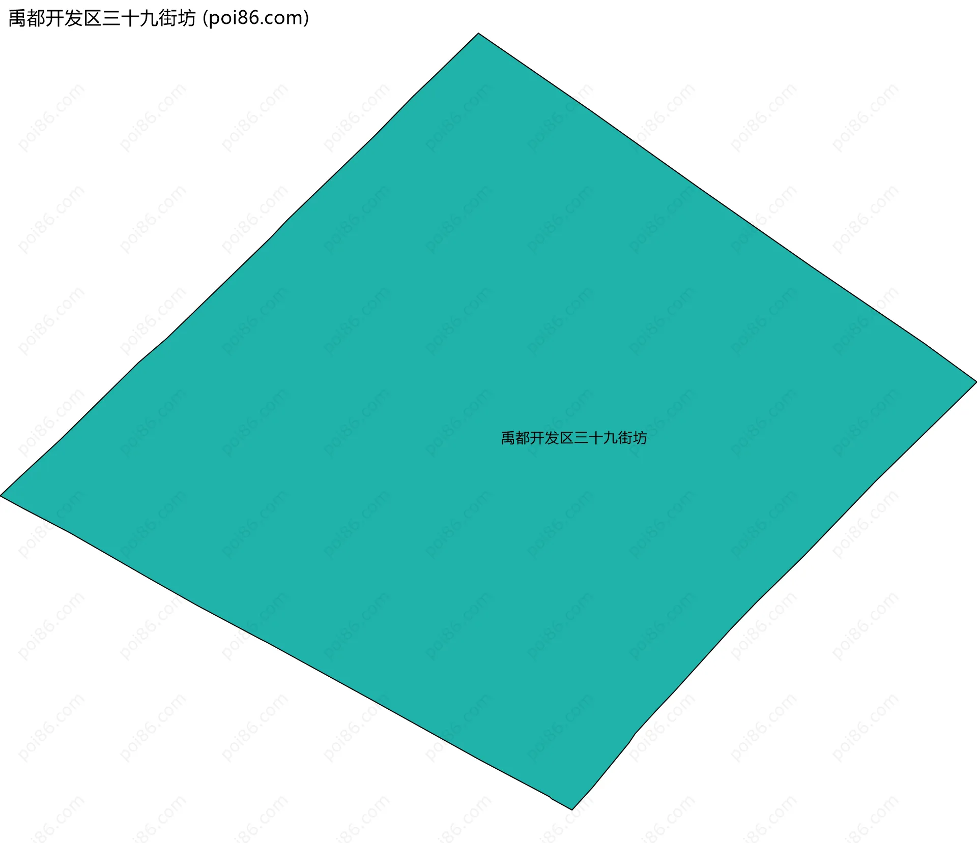 禹都开发区三十九街坊边界地图