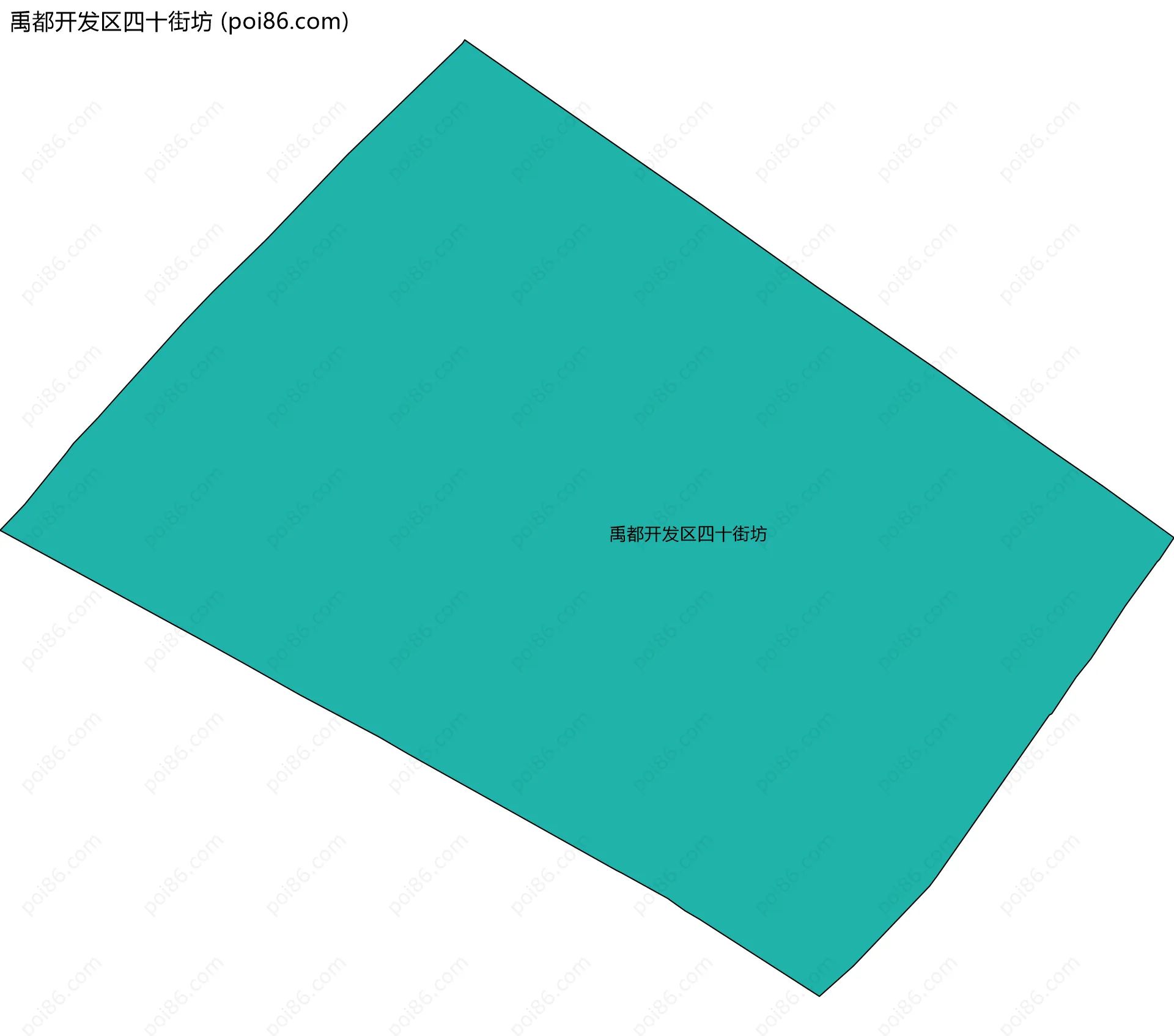 禹都开发区四十街坊边界地图