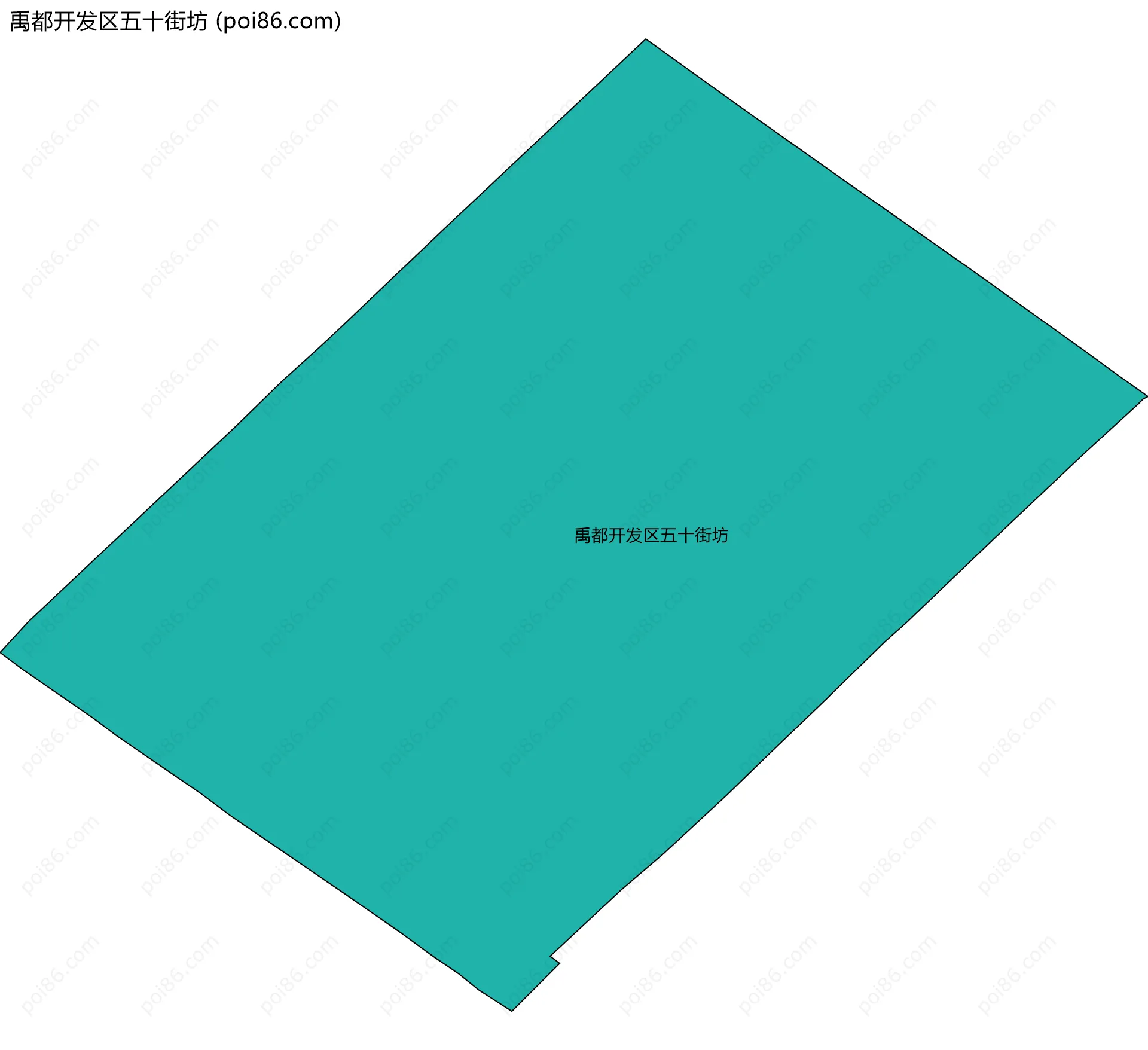 禹都开发区五十街坊边界地图