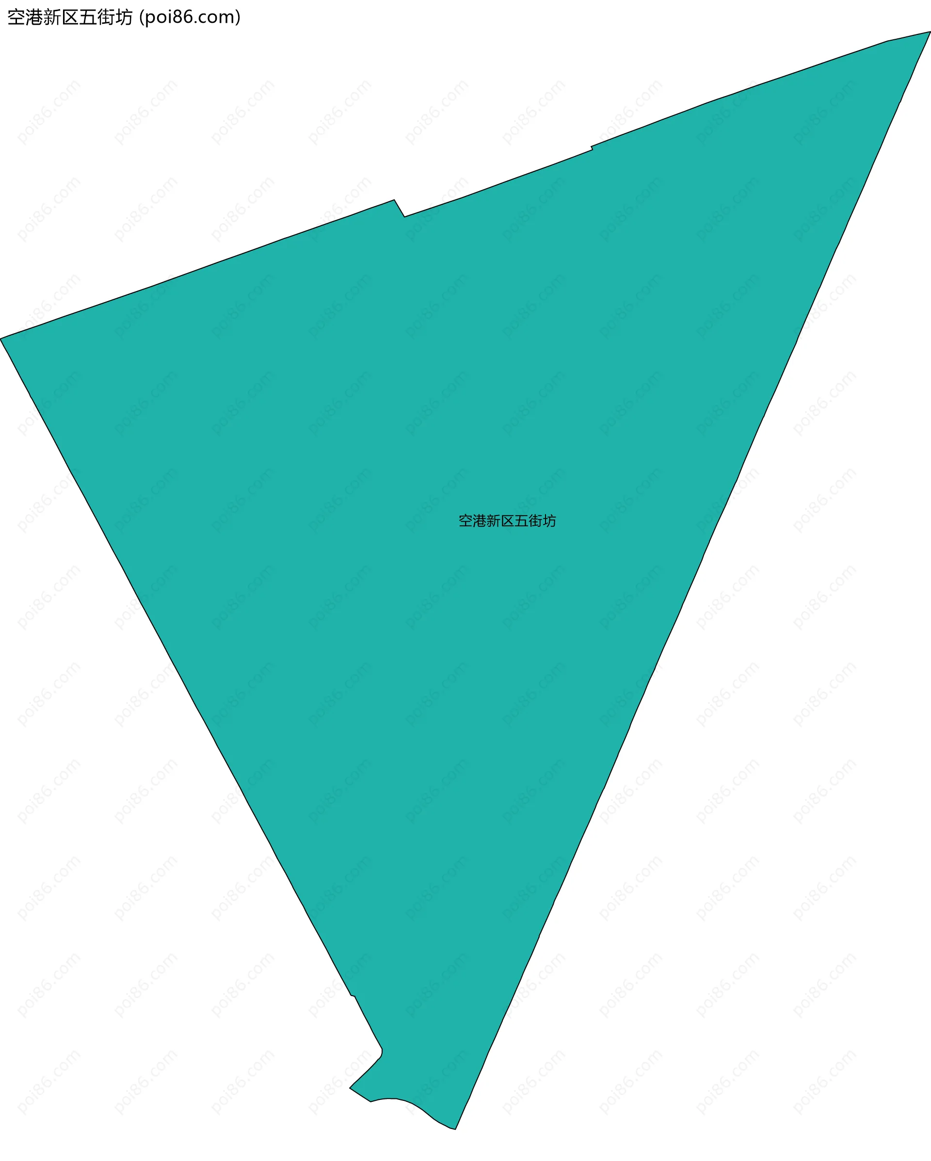 空港新区五街坊边界地图