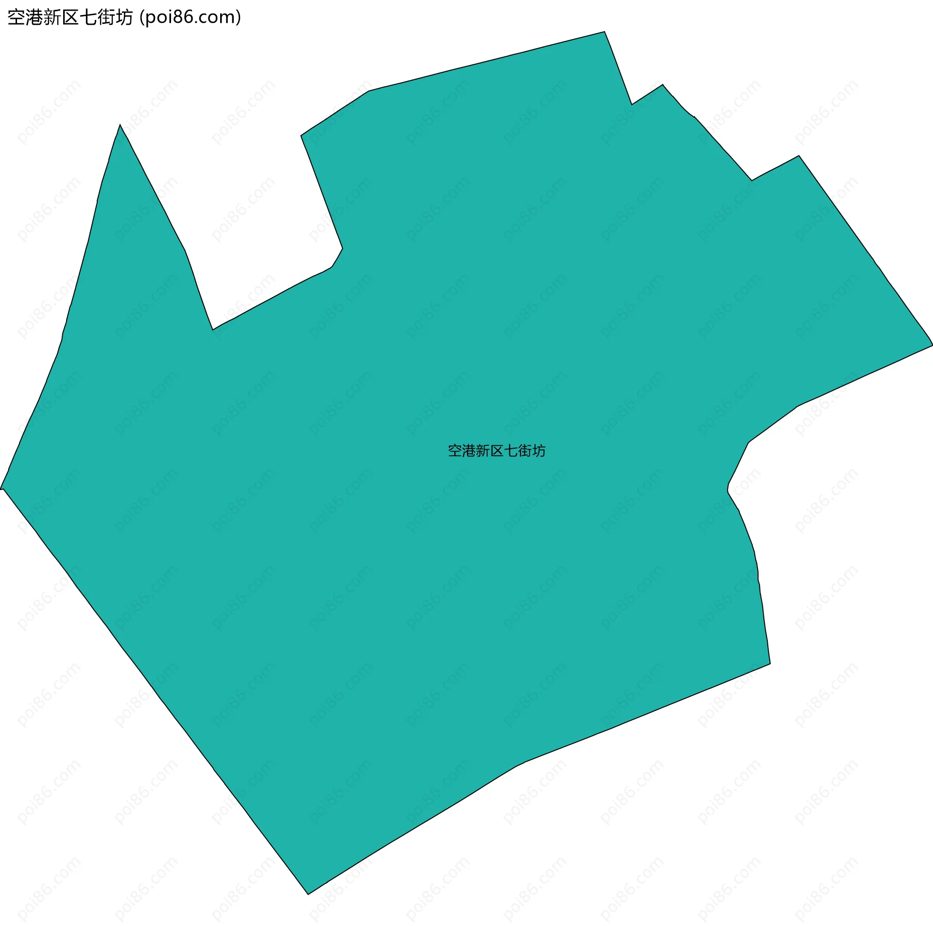 空港新区七街坊边界地图