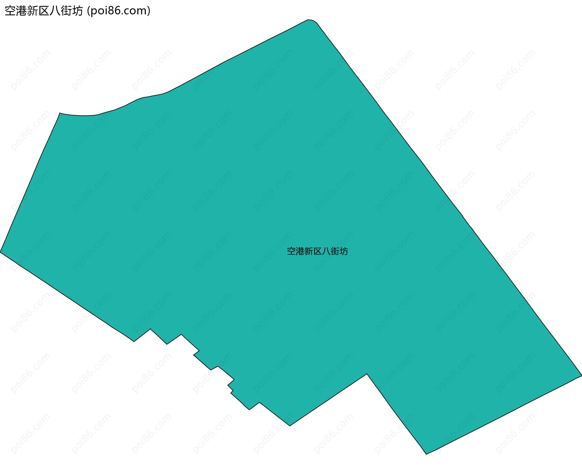 空港新区八街坊边界地图