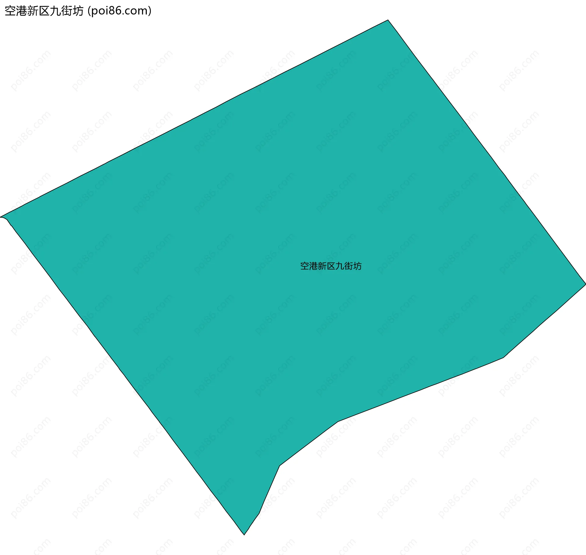 空港新区九街坊边界地图