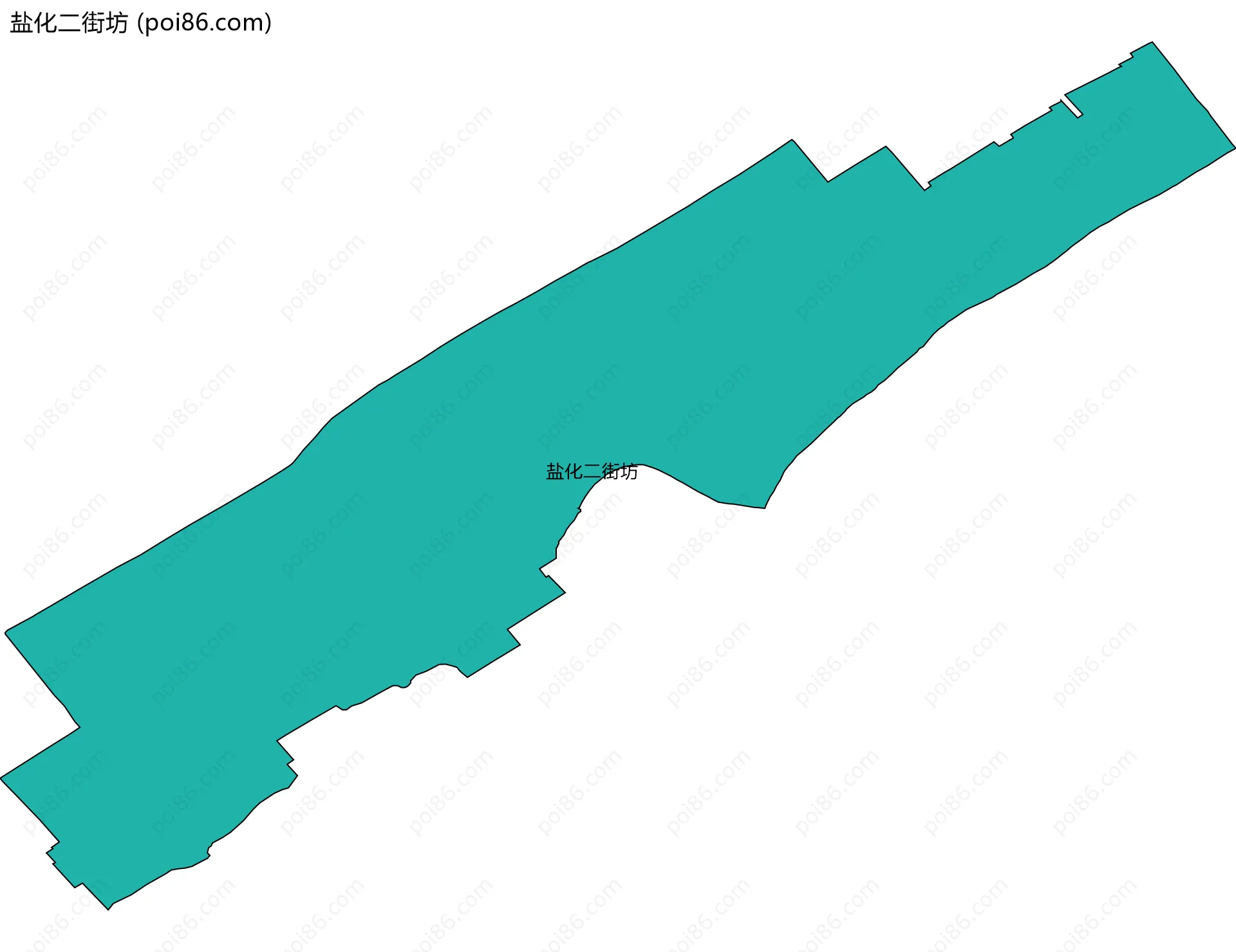 盐化二街坊边界地图