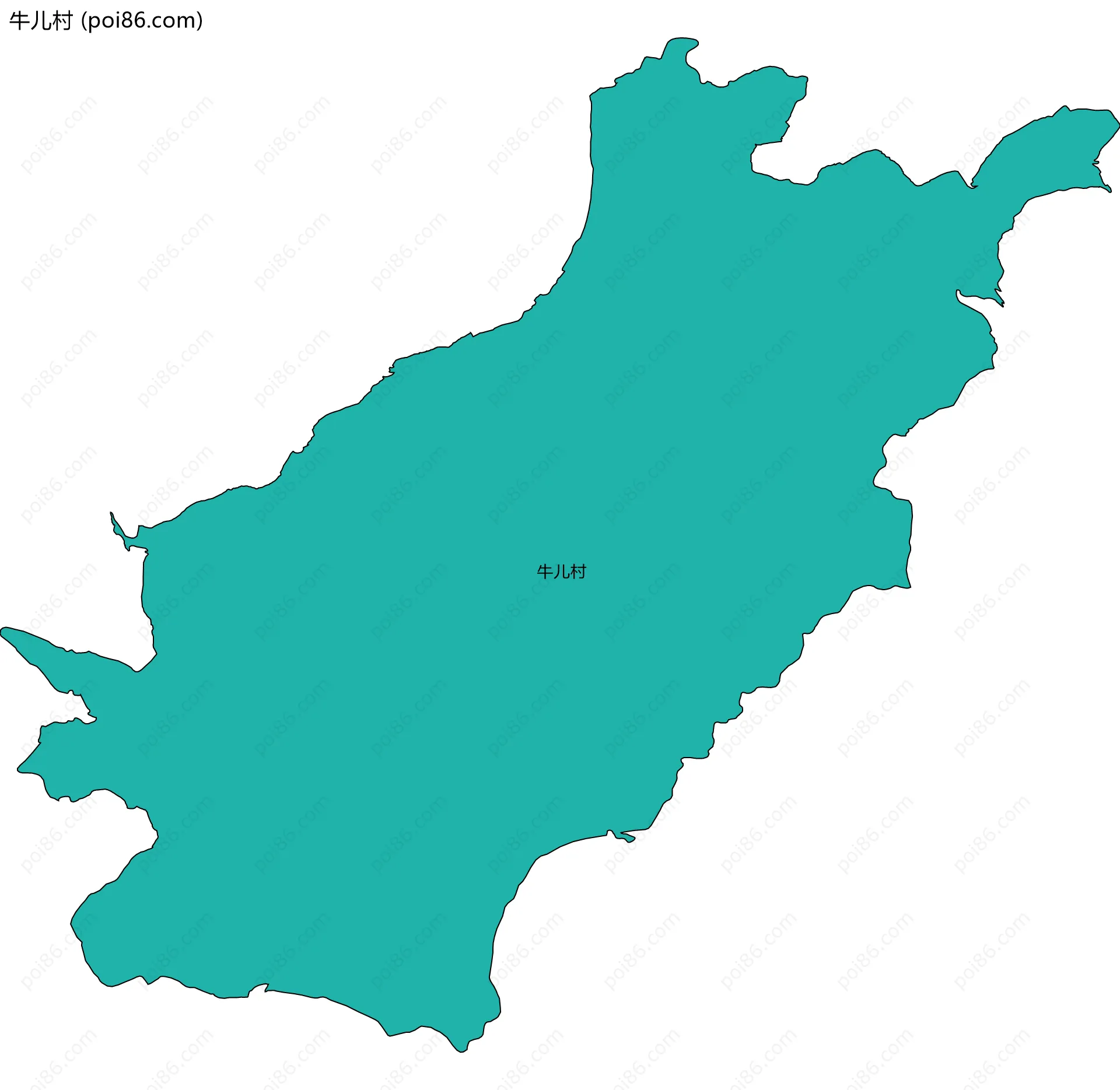 牛儿村边界地图