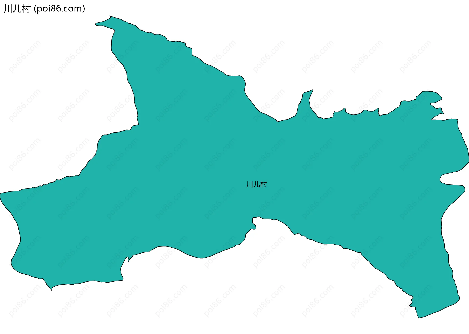 川儿村边界地图