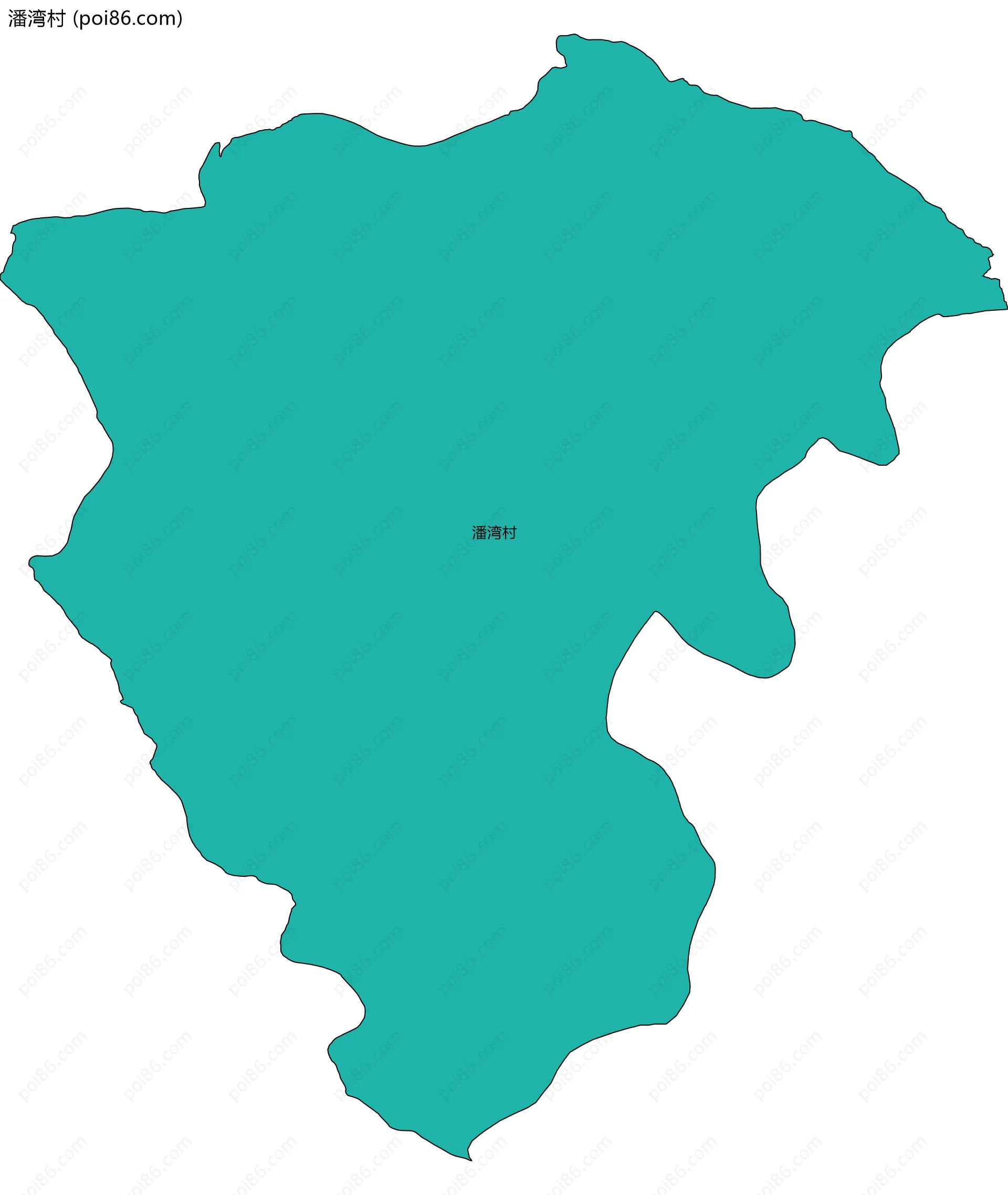 潘湾村边界地图