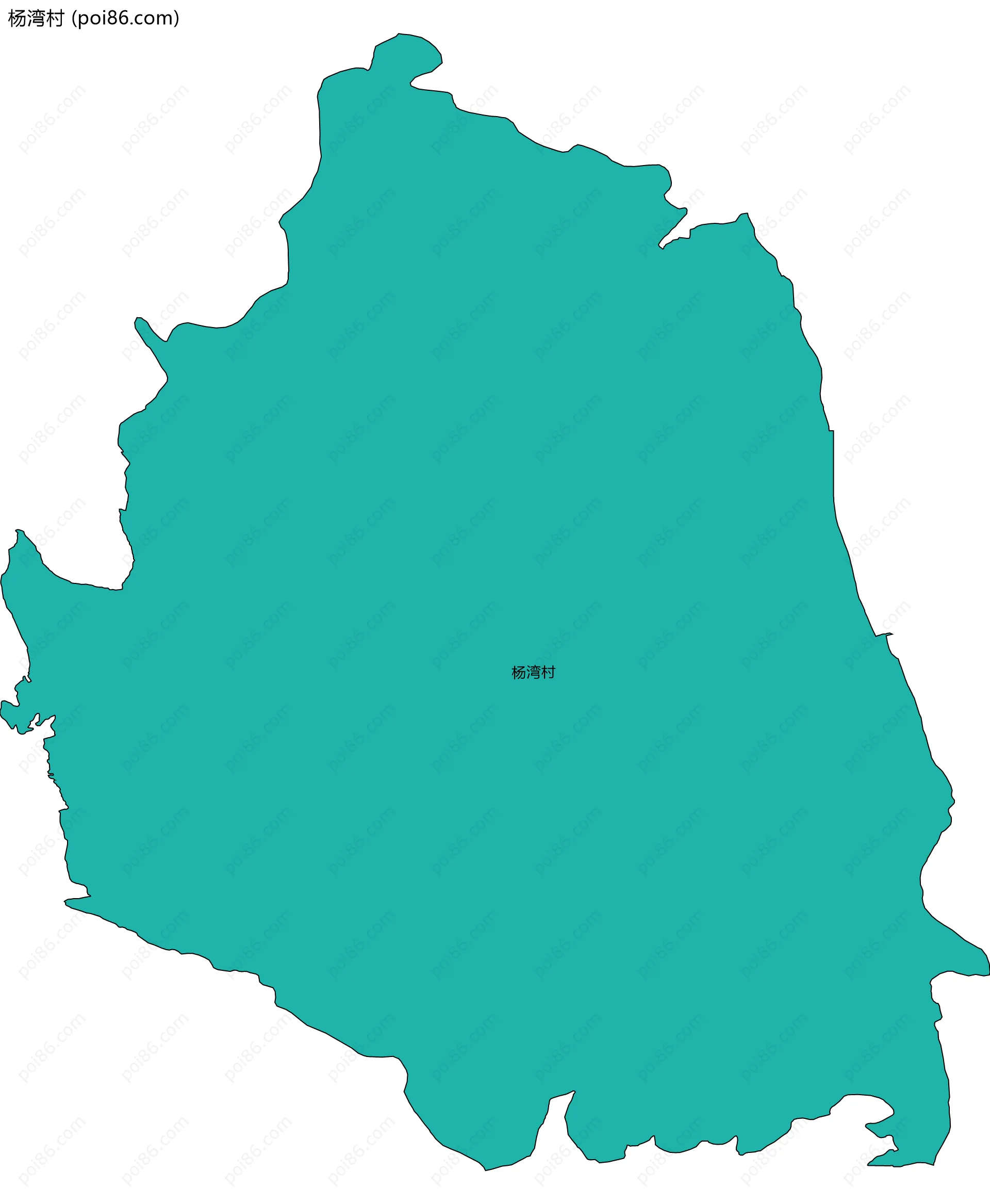 杨湾村边界地图