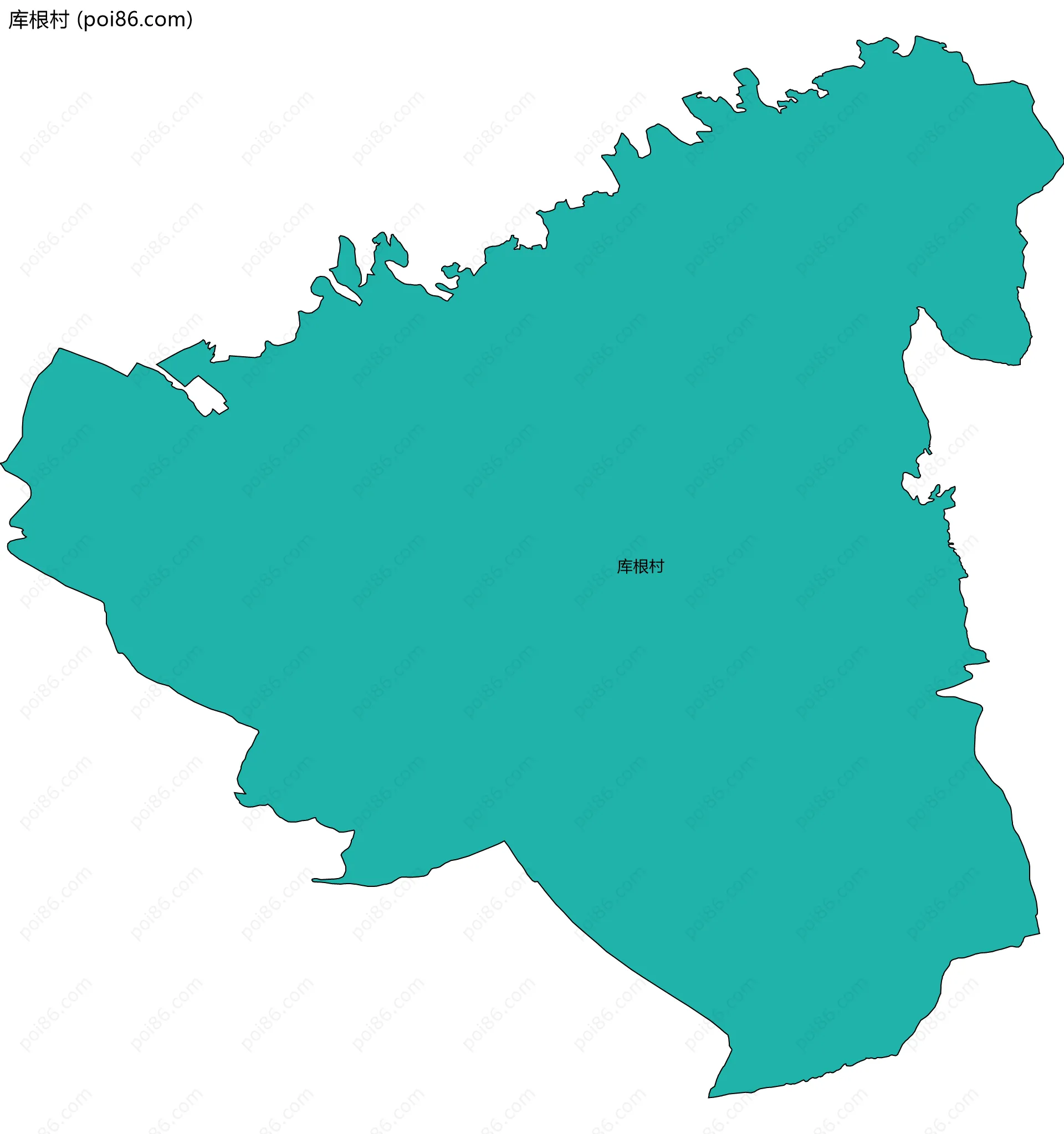 库根村边界地图