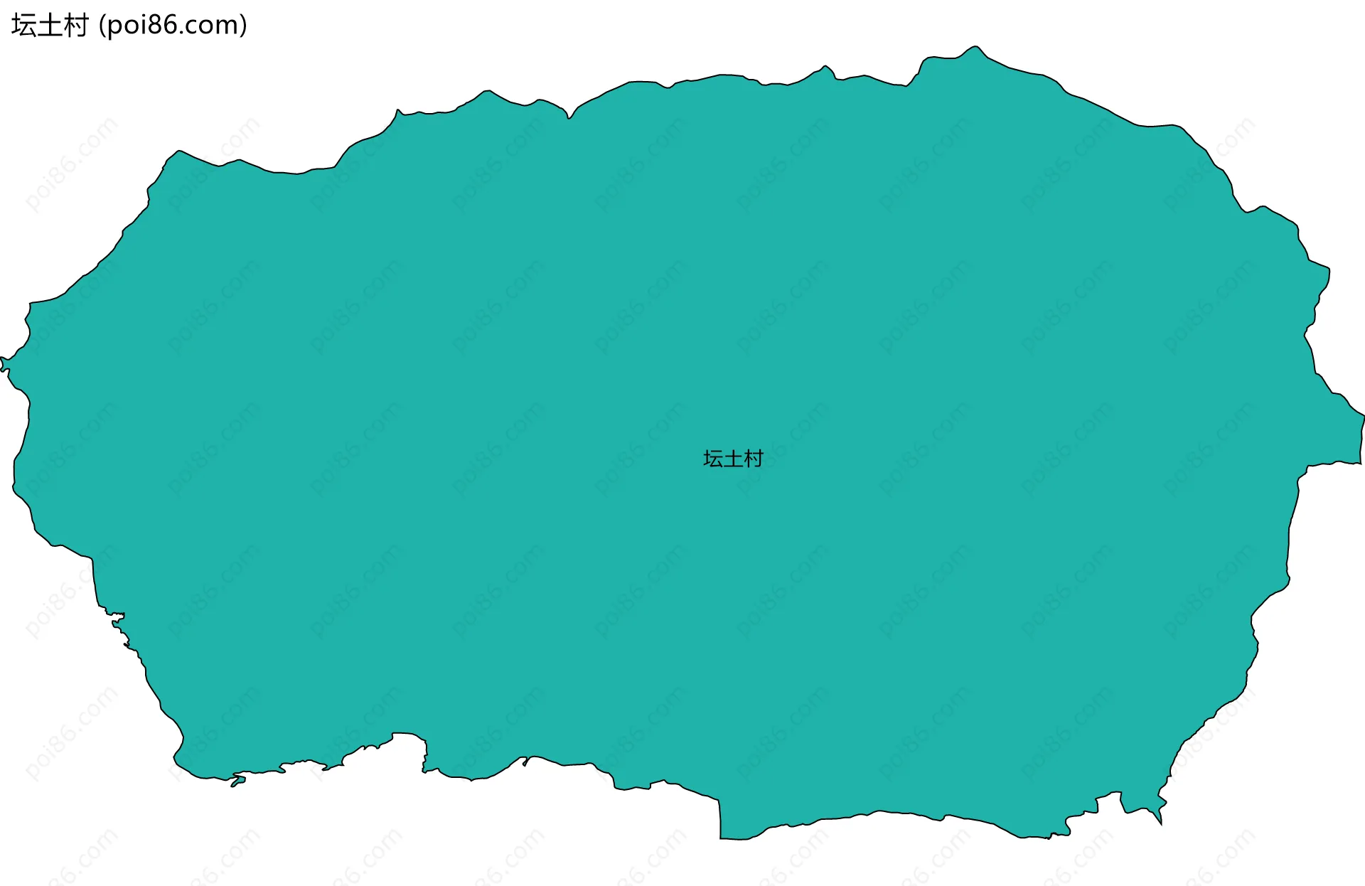 坛土村边界地图