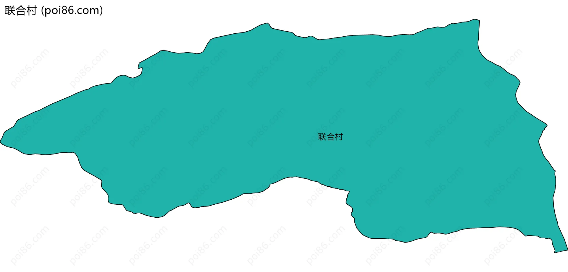 联合村边界地图