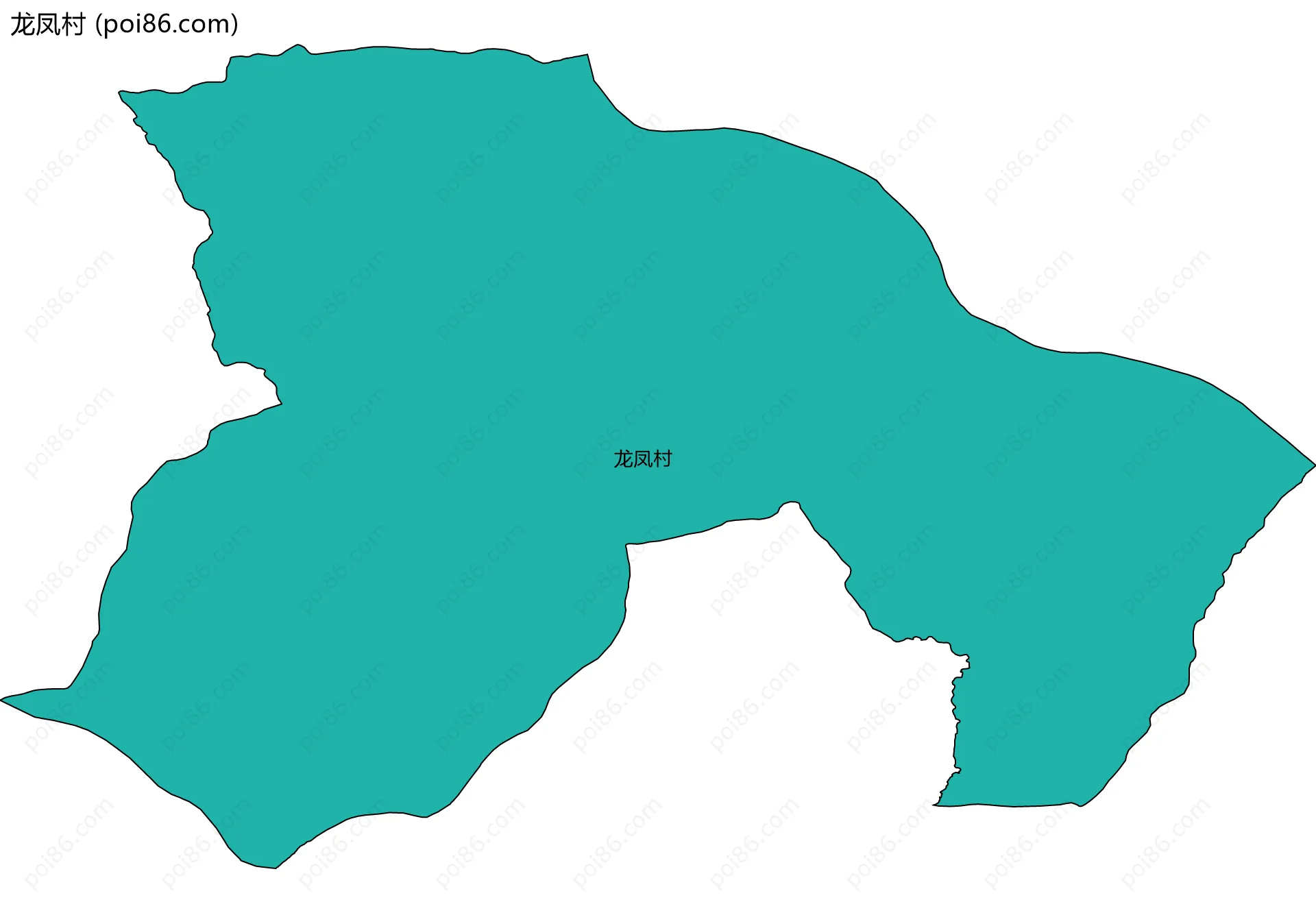 龙凤村边界地图