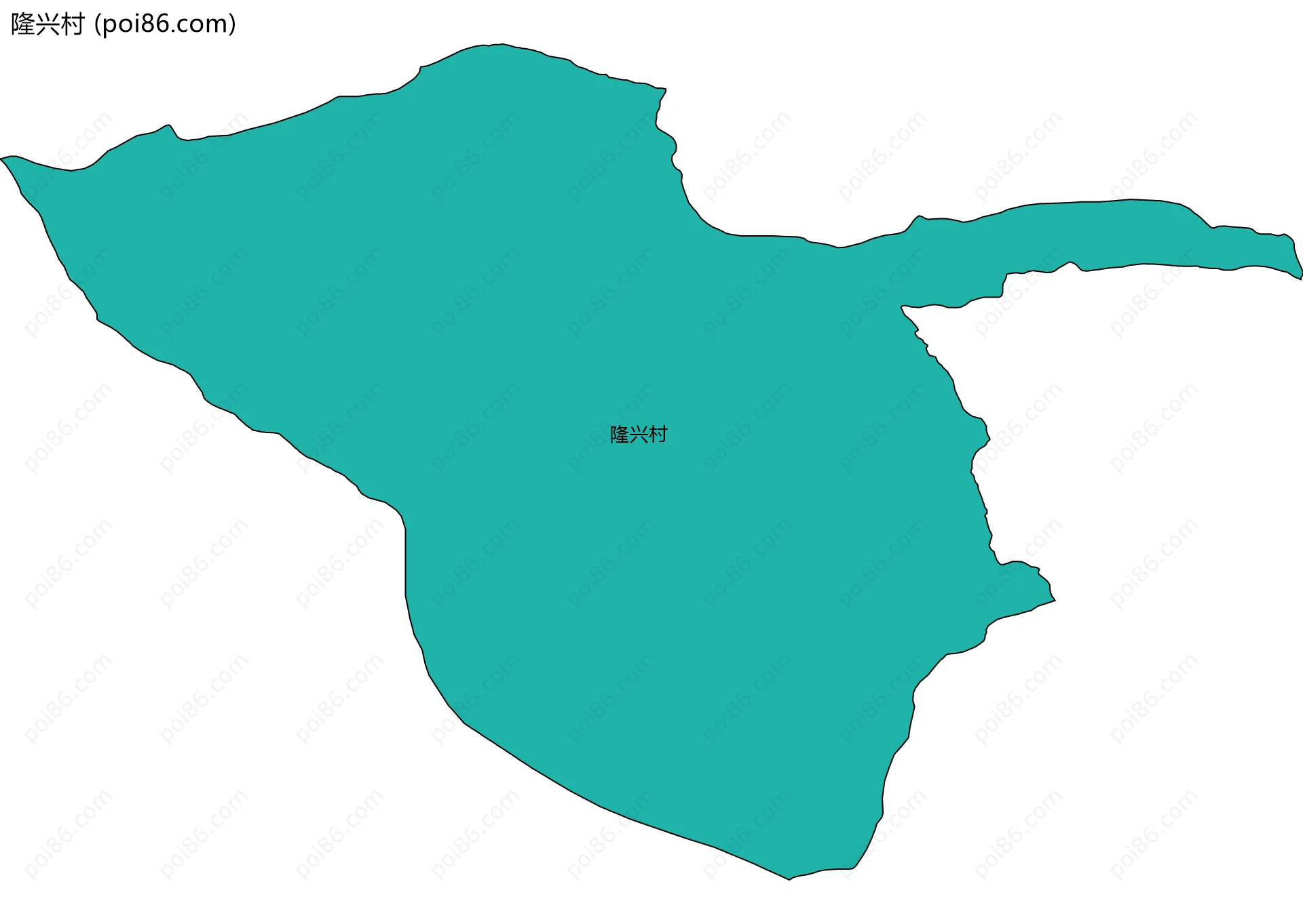 隆兴村边界地图