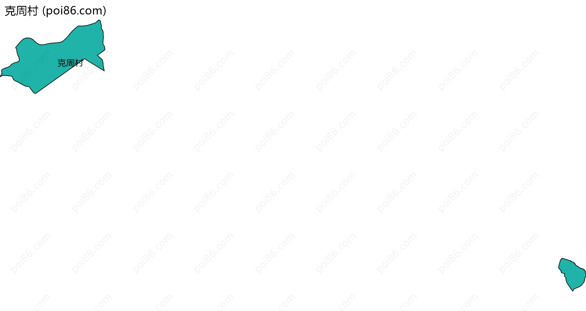 克周村边界地图