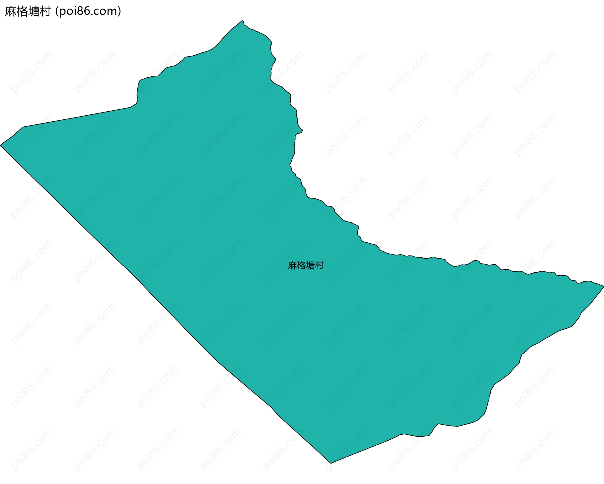 麻格塘村边界地图