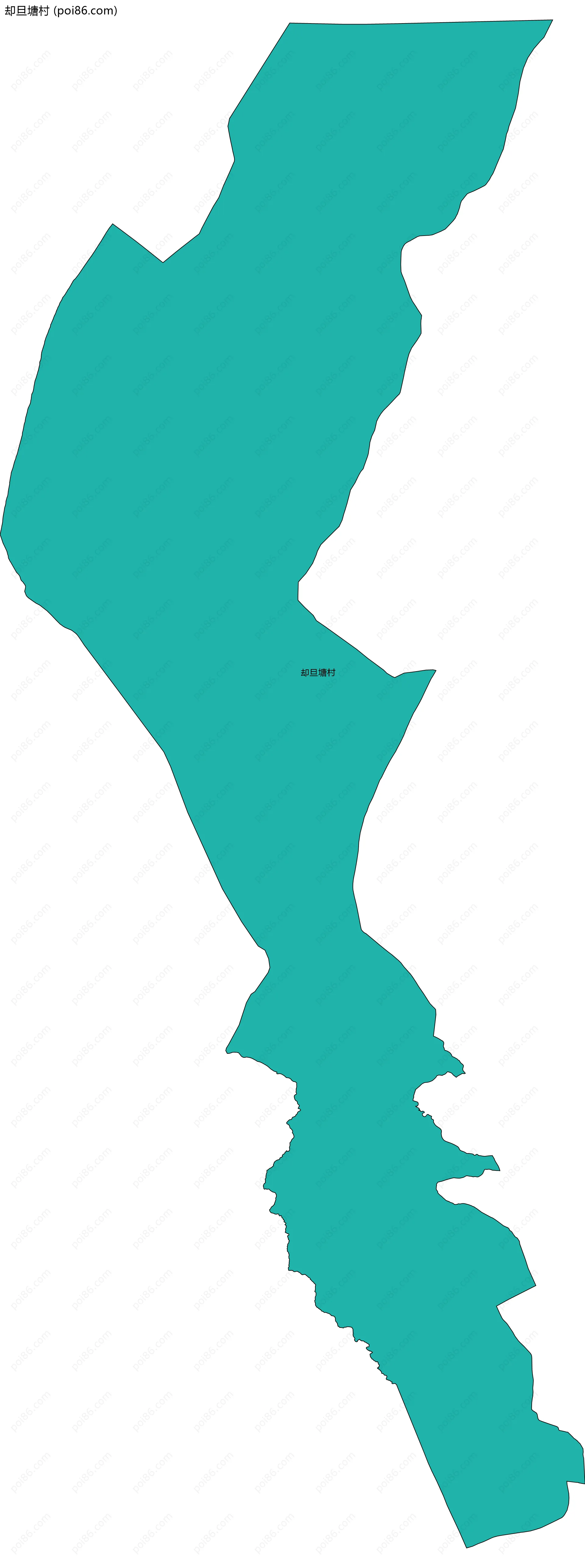 却旦塘村边界地图