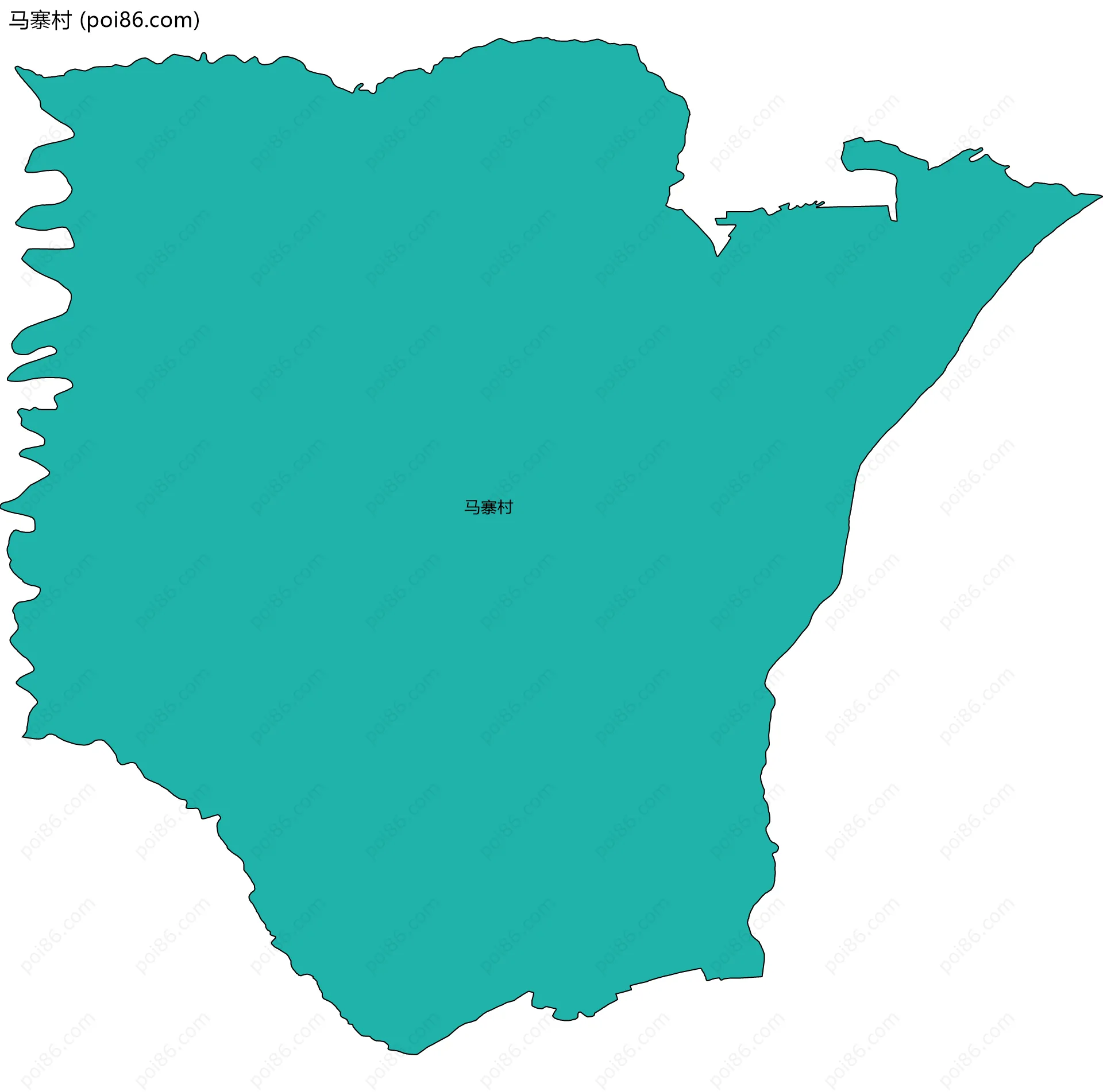 马寨村边界地图