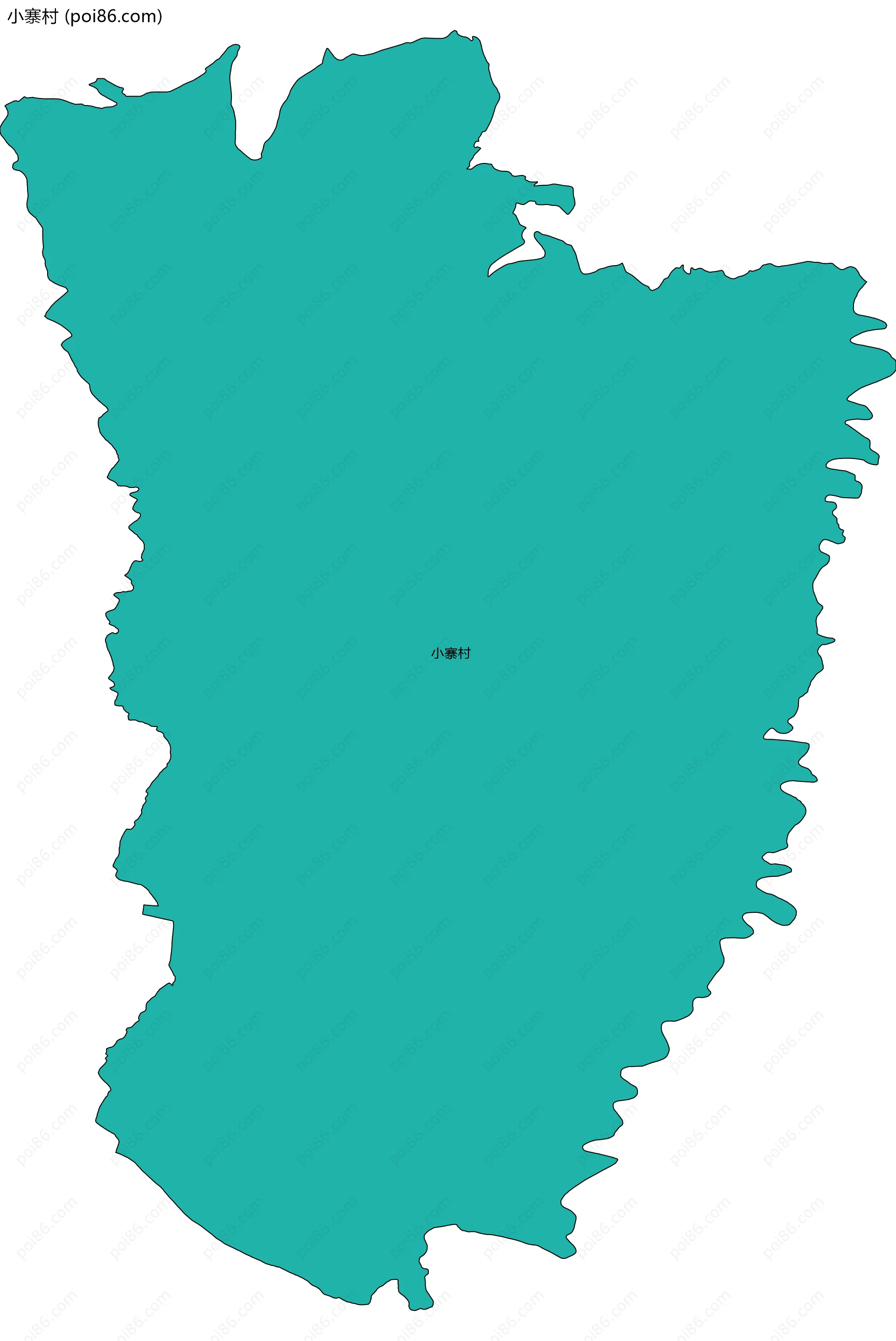 小寨村边界地图