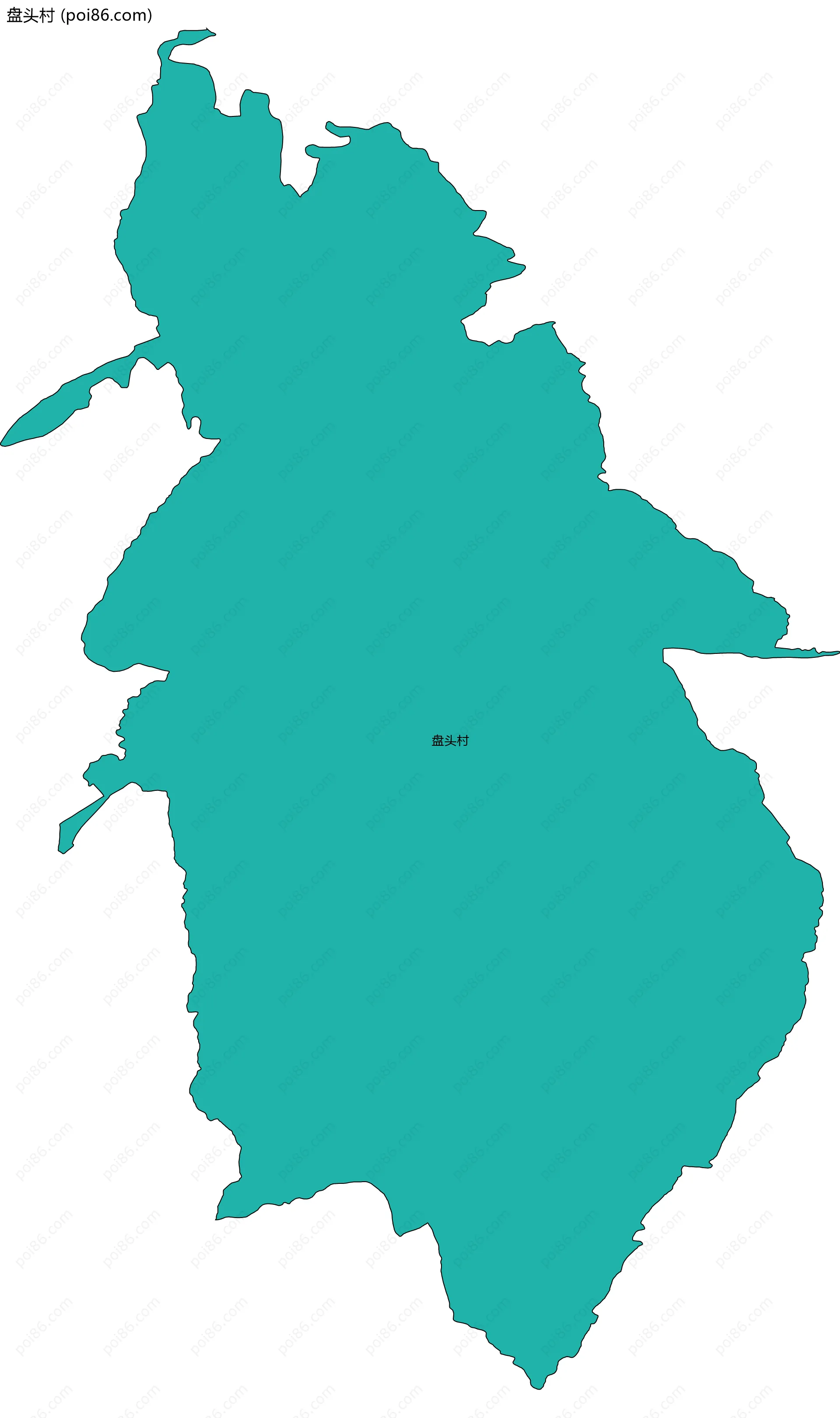 盘头村边界地图