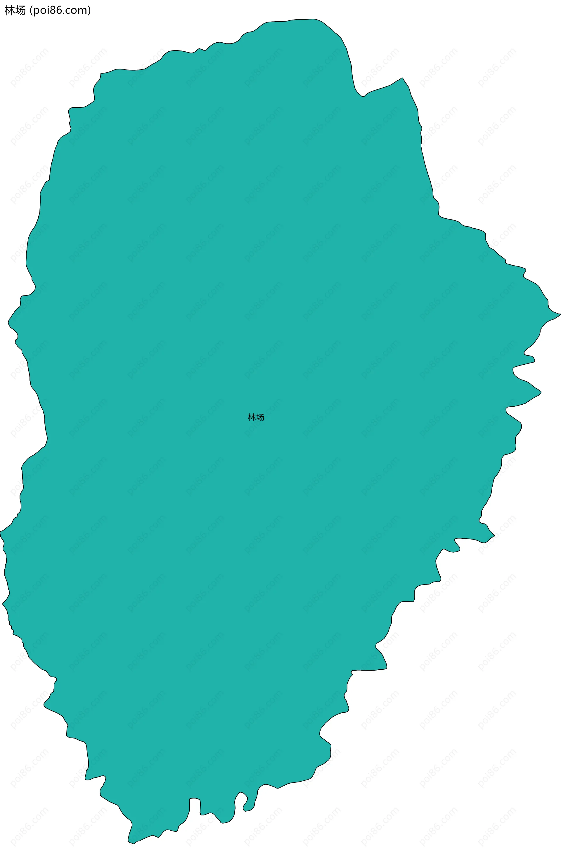 林场边界地图