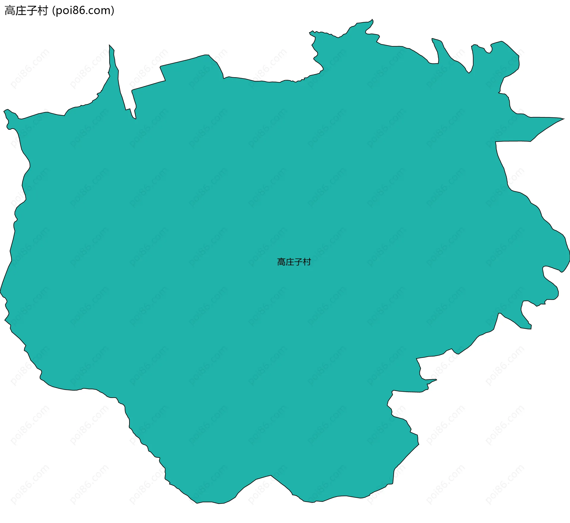 高庄子村边界地图