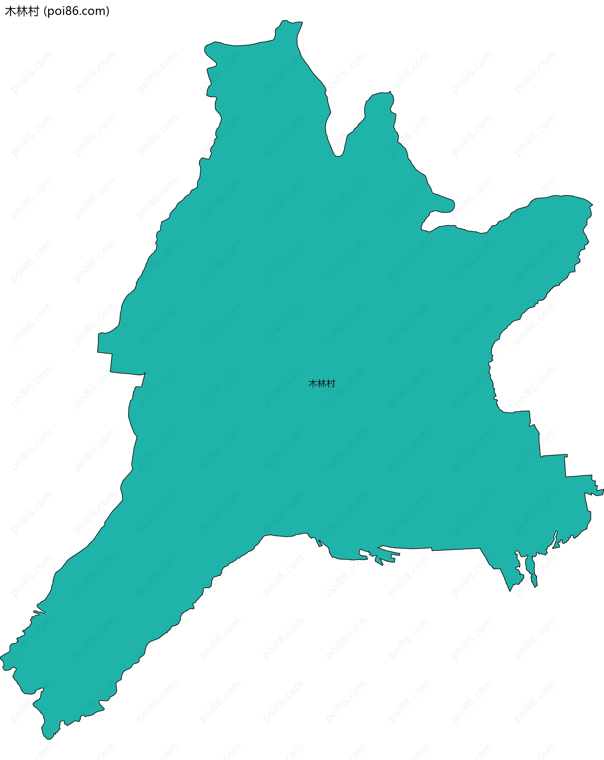 木林村边界地图