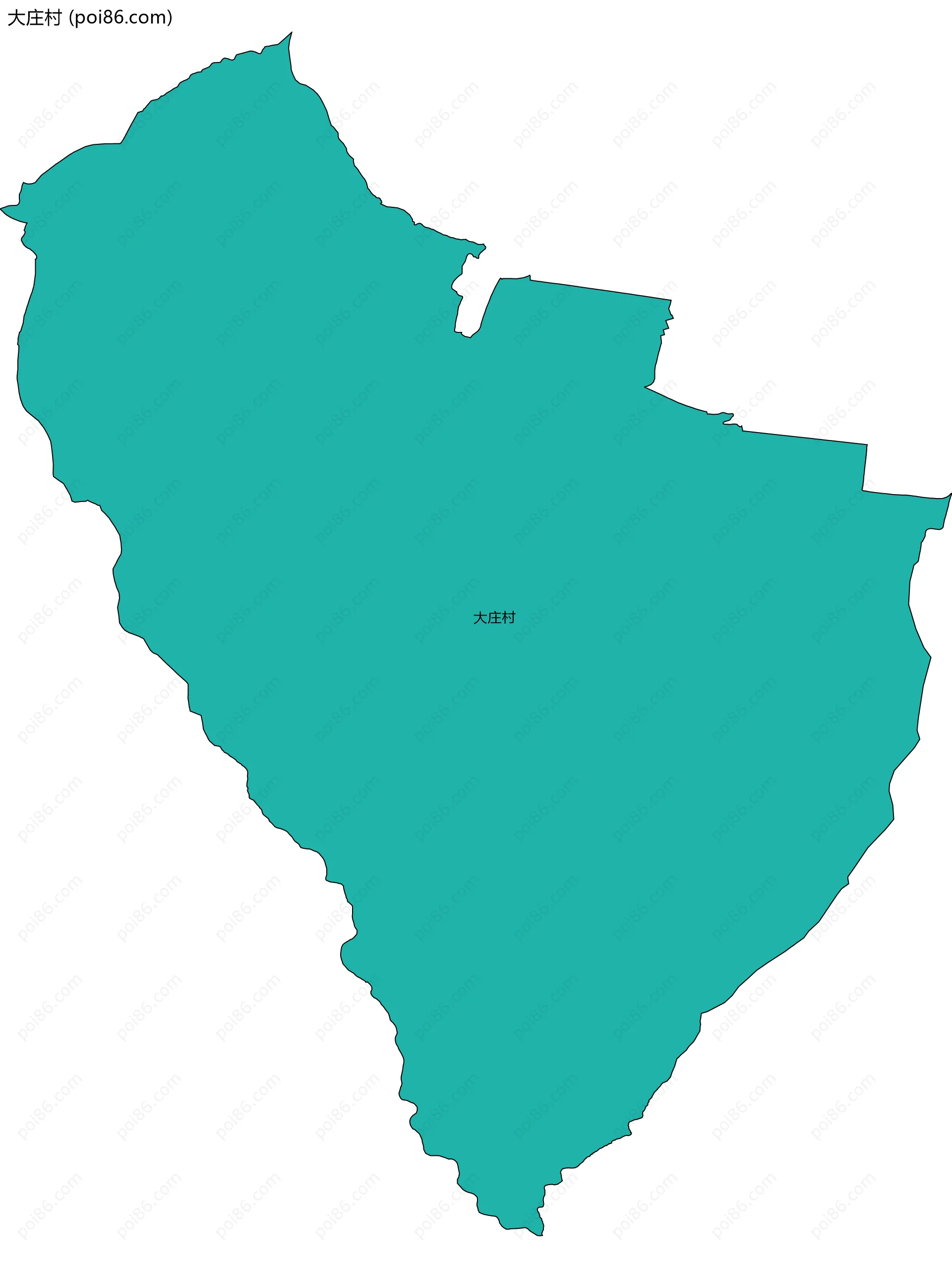 大庄村边界地图